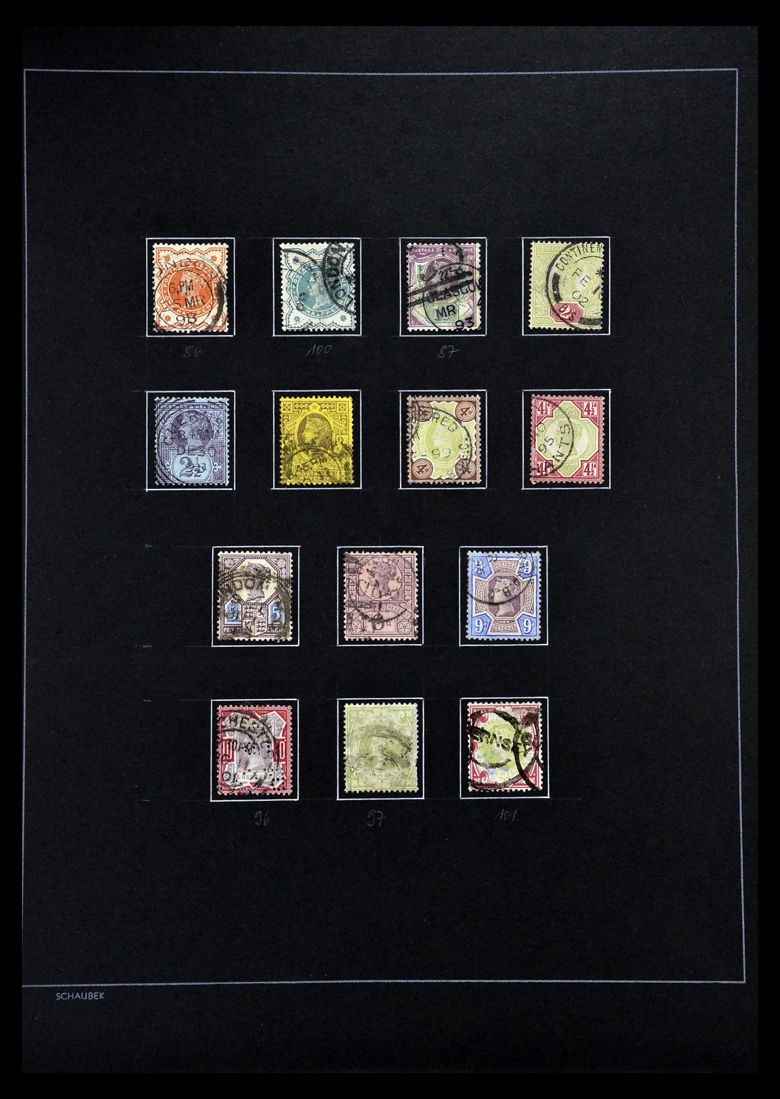 34926 011 - Postzegelverzameling 34926 Engeland 1840-1989.