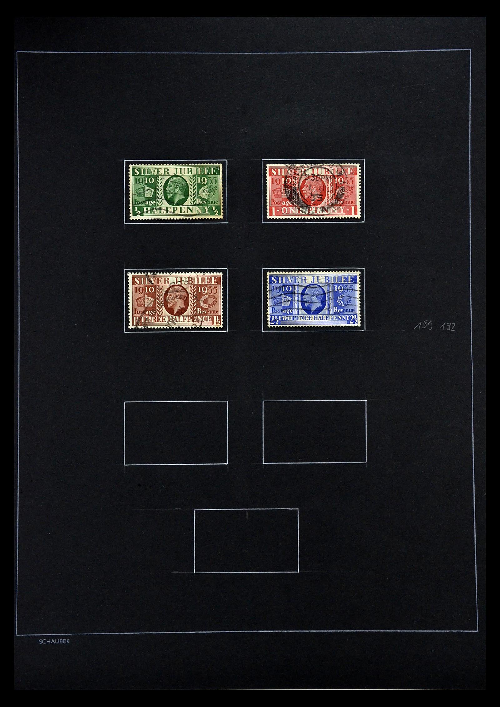 34926 020 - Postzegelverzameling 34926 Engeland 1840-1989.