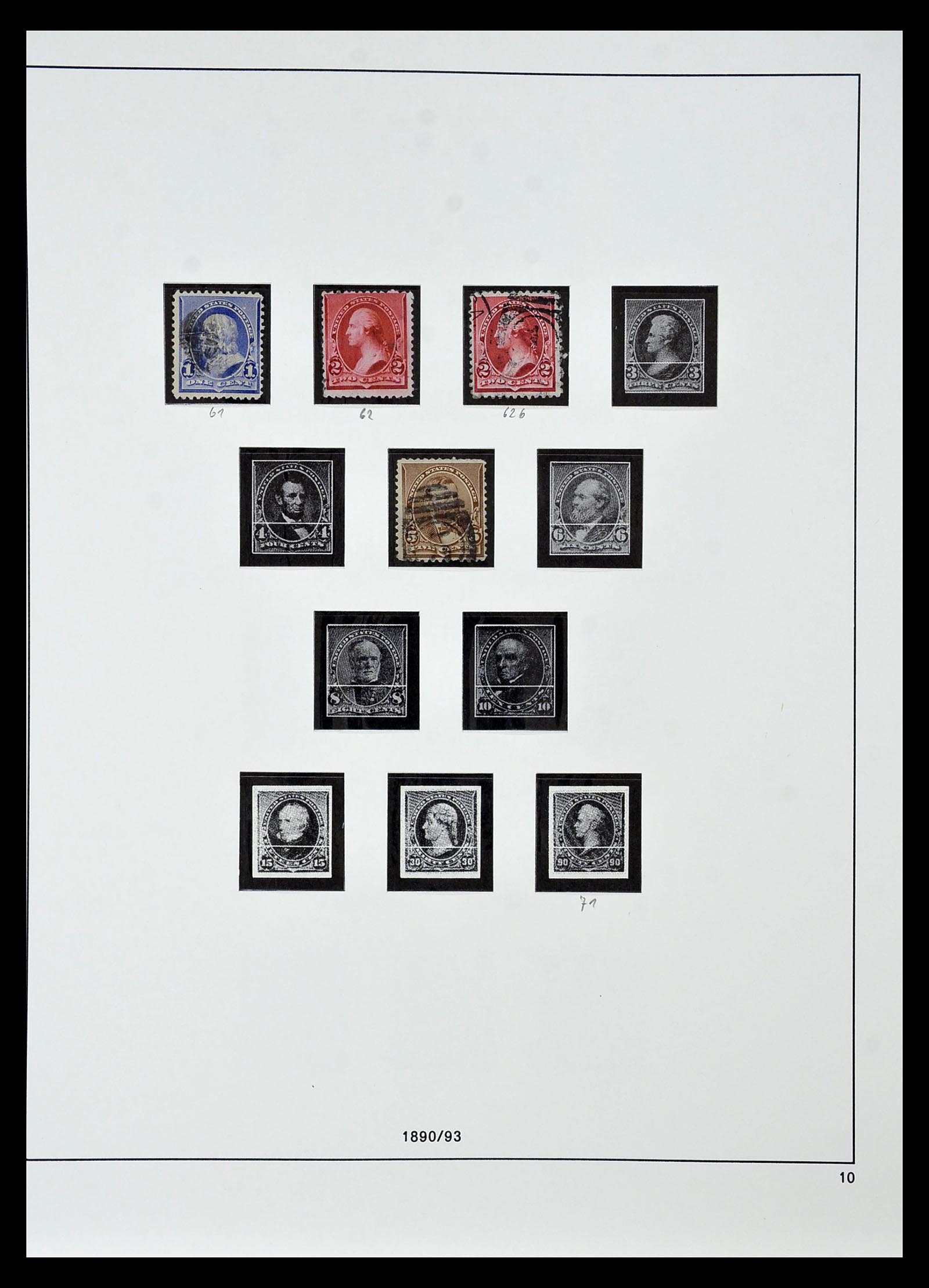 34927 003 - Postzegelverzameling 34927 USA 1869-1990.
