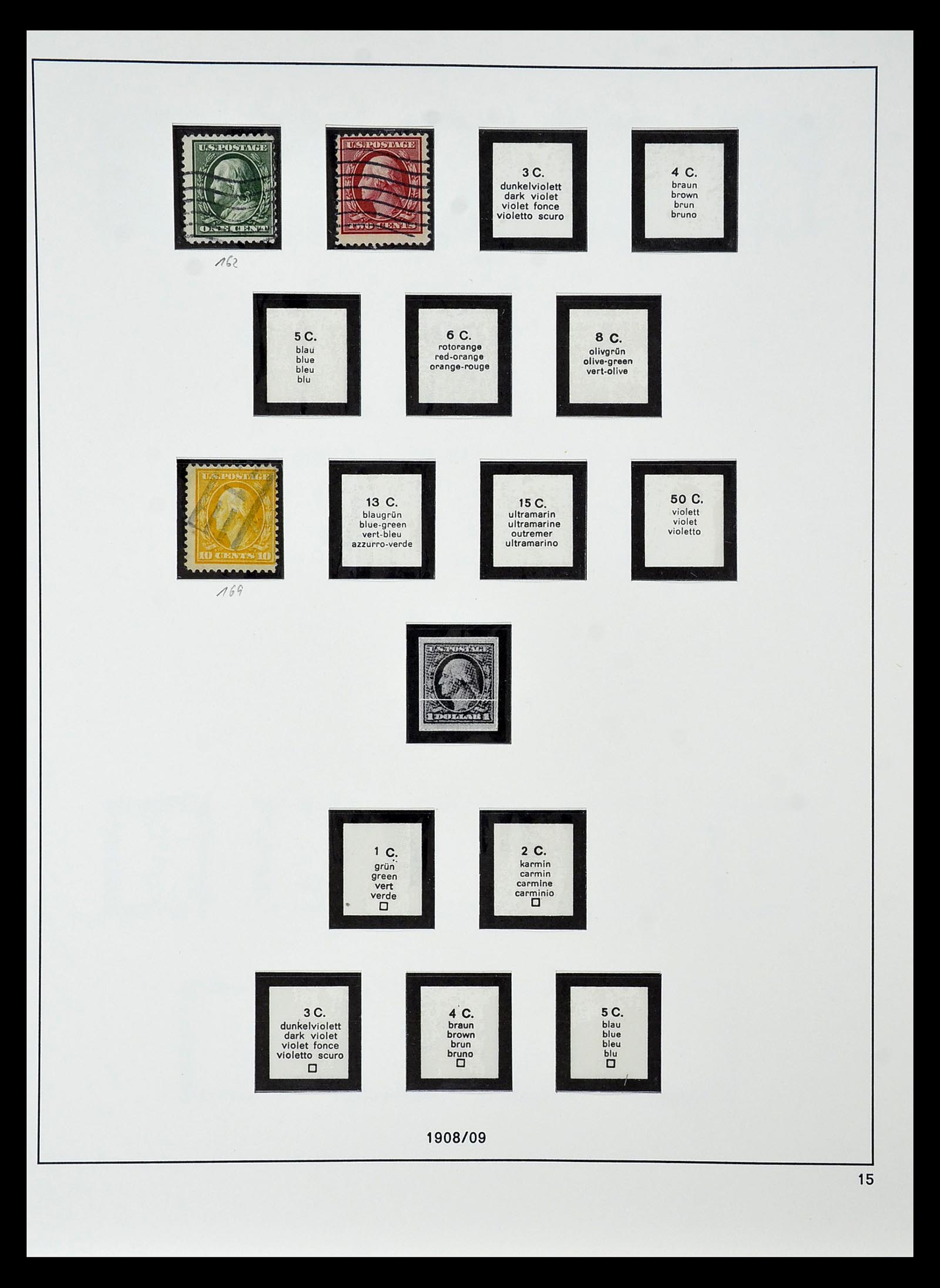 34927 008 - Postzegelverzameling 34927 USA 1869-1990.