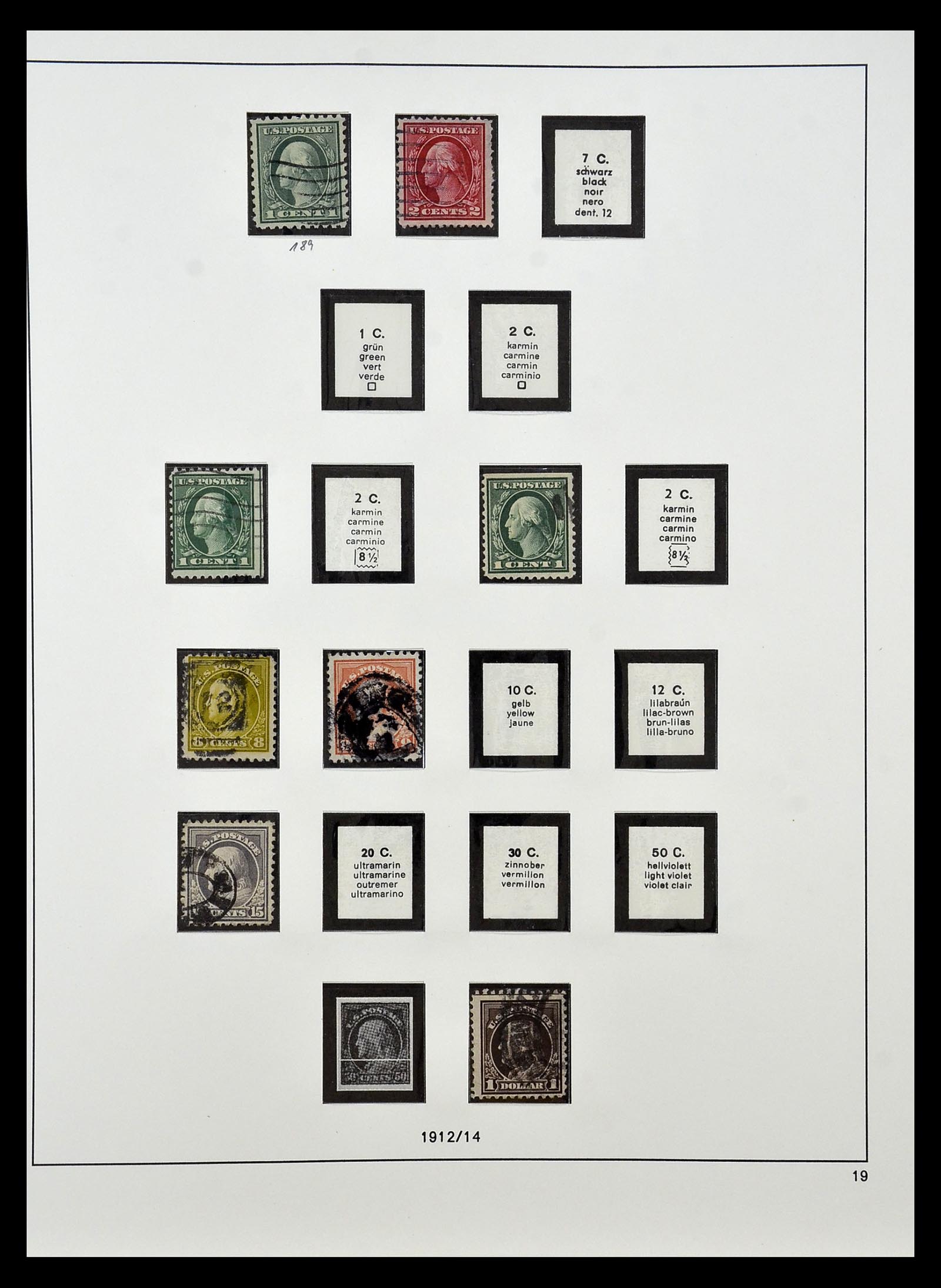 34927 010 - Postzegelverzameling 34927 USA 1869-1990.
