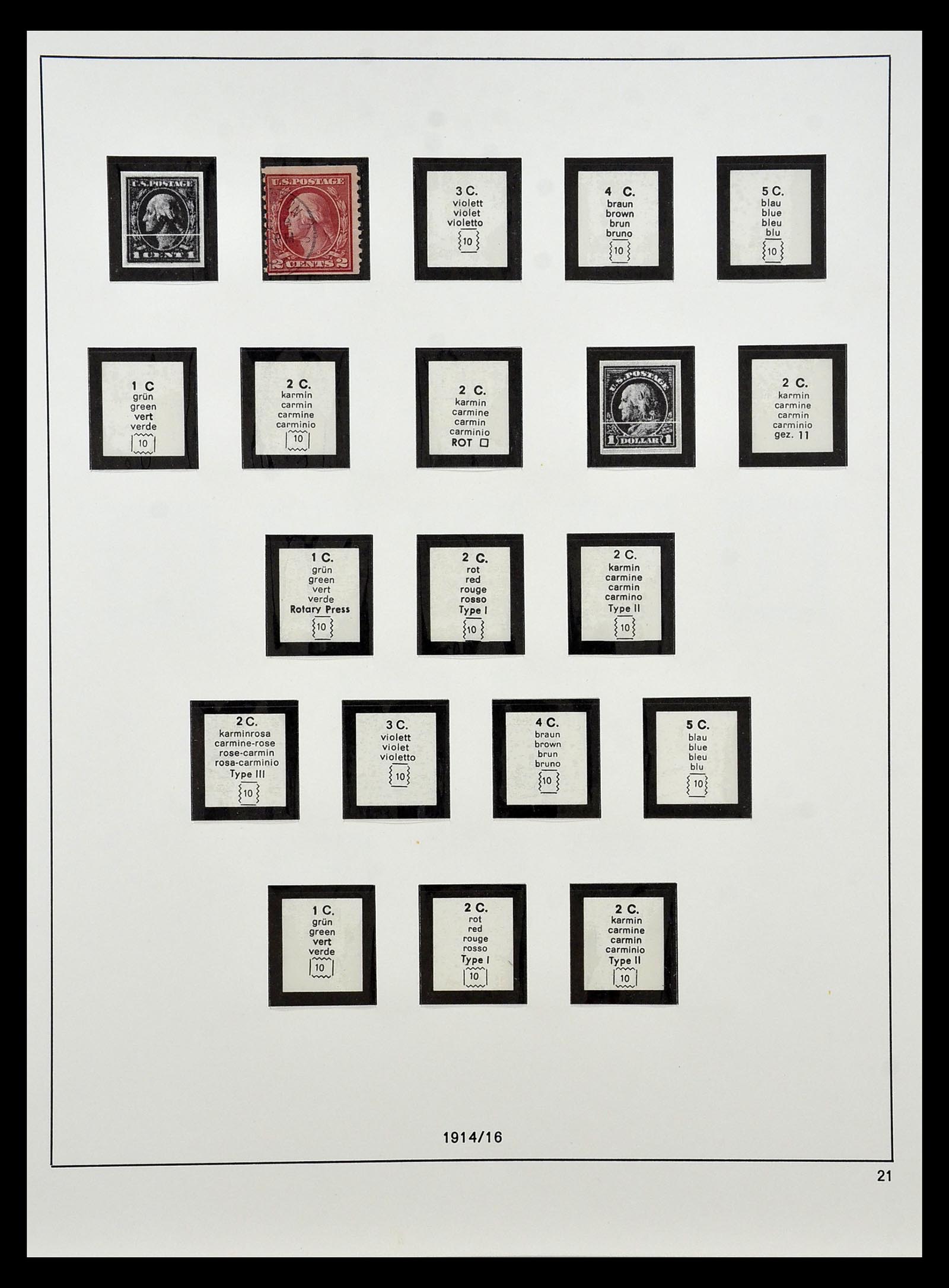34927 012 - Postzegelverzameling 34927 USA 1869-1990.