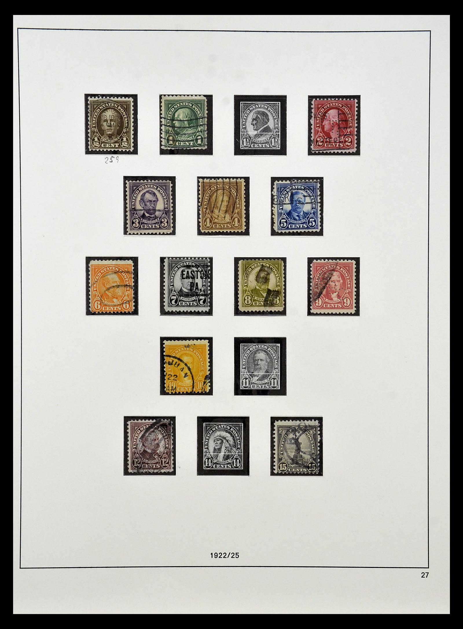 34927 014 - Stamp Collection 34927 USA 1869-1990.