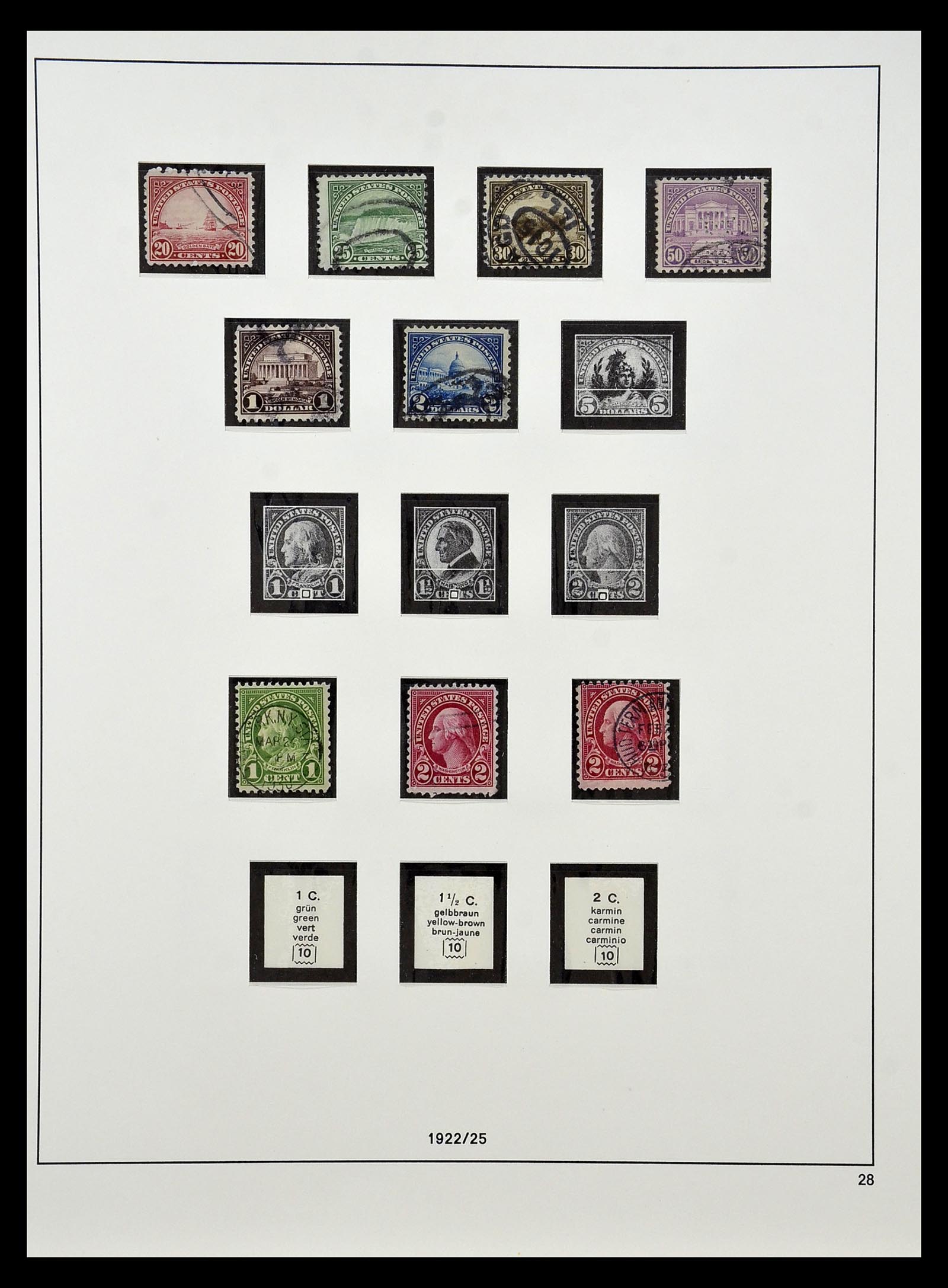 34927 015 - Stamp Collection 34927 USA 1869-1990.
