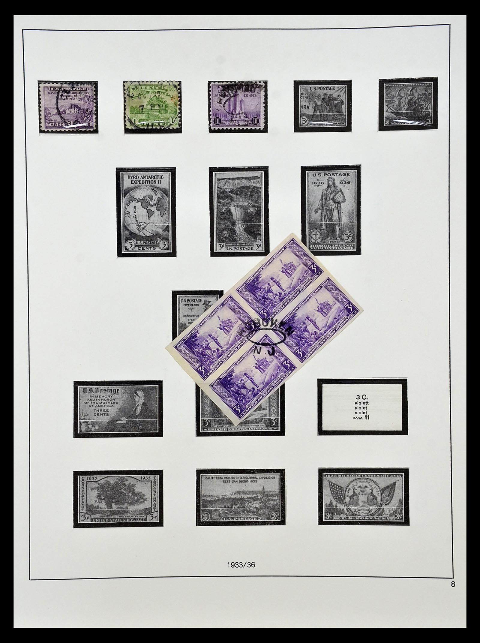 34927 028 - Postzegelverzameling 34927 USA 1869-1990.