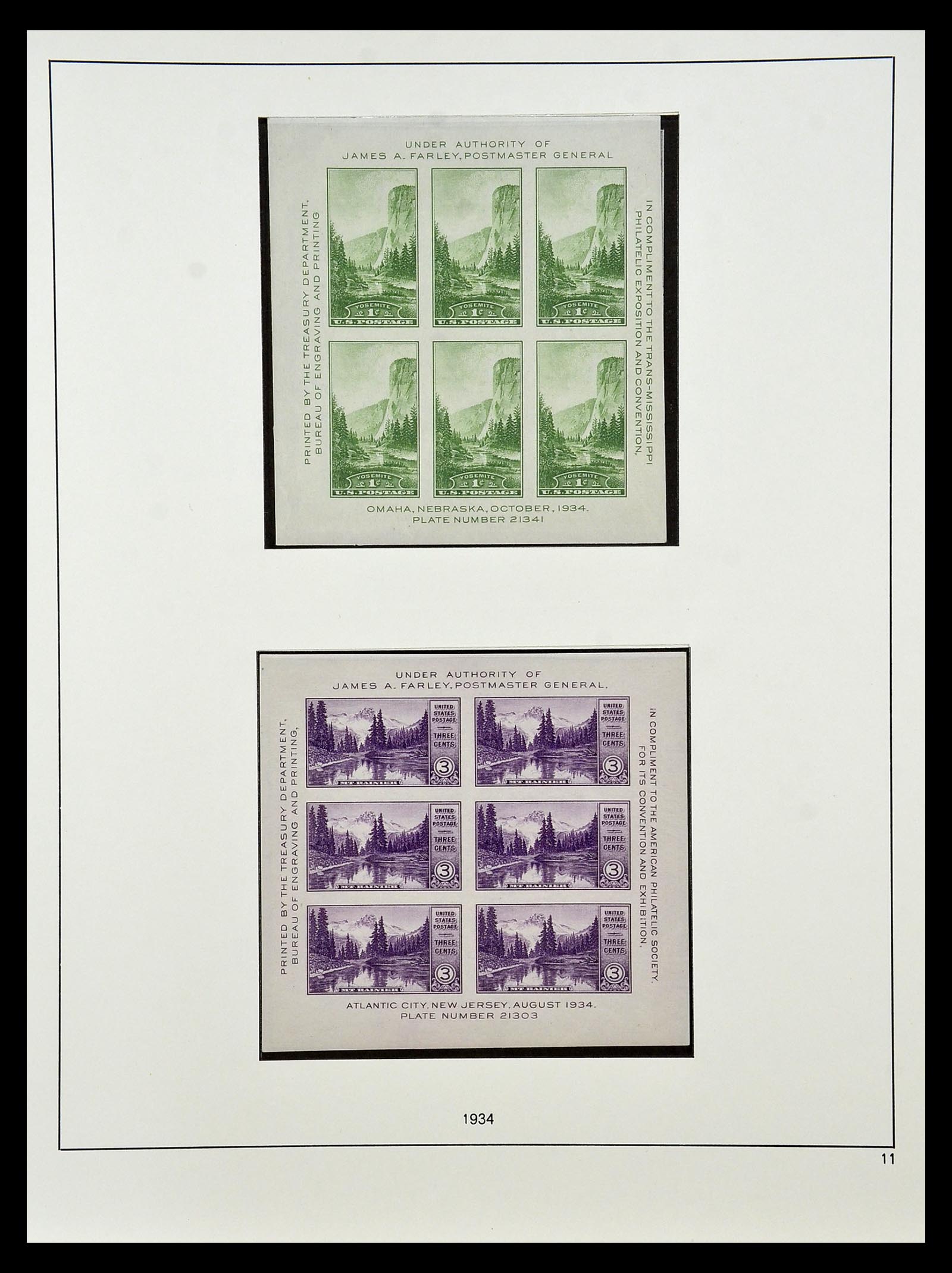 34927 030 - Postzegelverzameling 34927 USA 1869-1990.