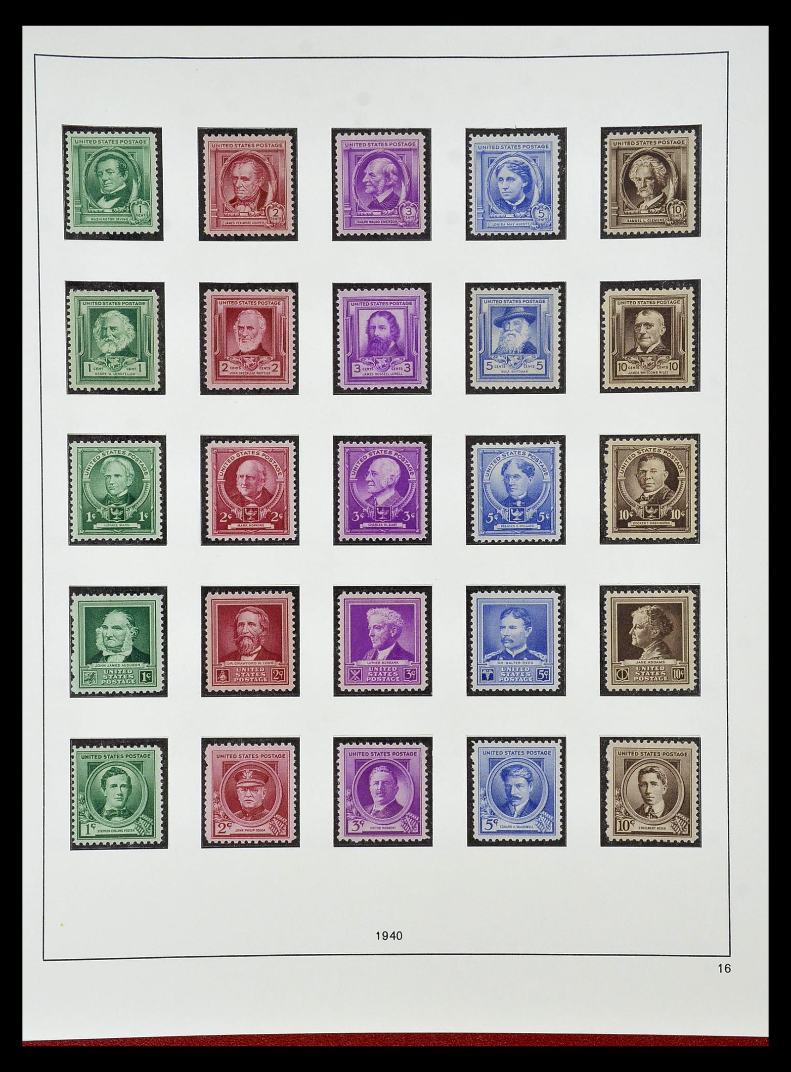 34927 035 - Postzegelverzameling 34927 USA 1869-1990.