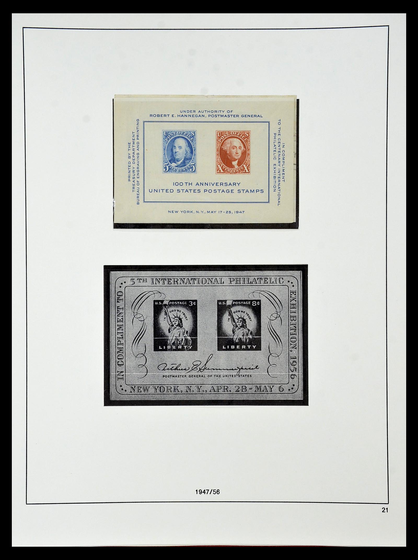34927 040 - Postzegelverzameling 34927 USA 1869-1990.