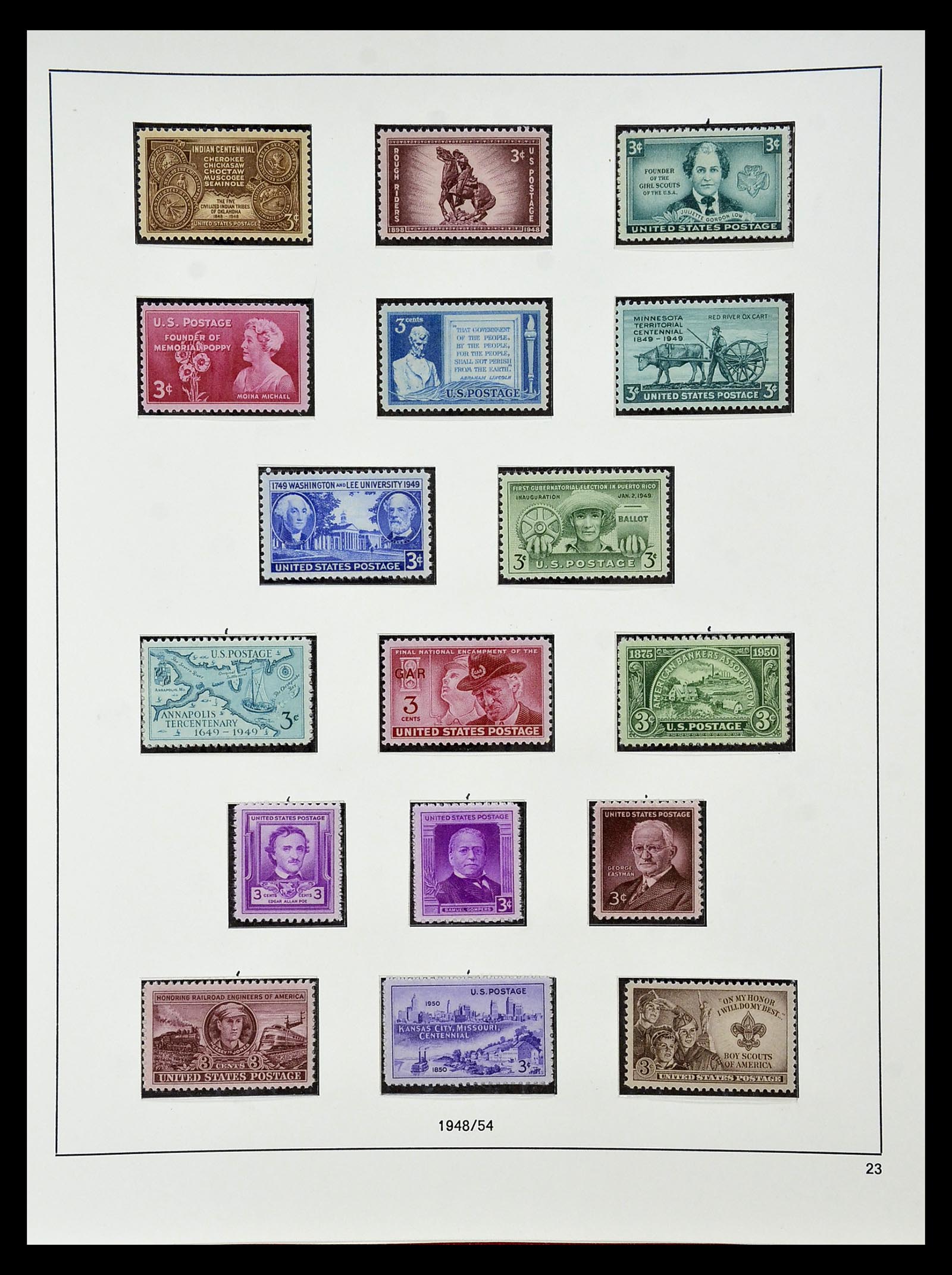34927 042 - Postzegelverzameling 34927 USA 1869-1990.