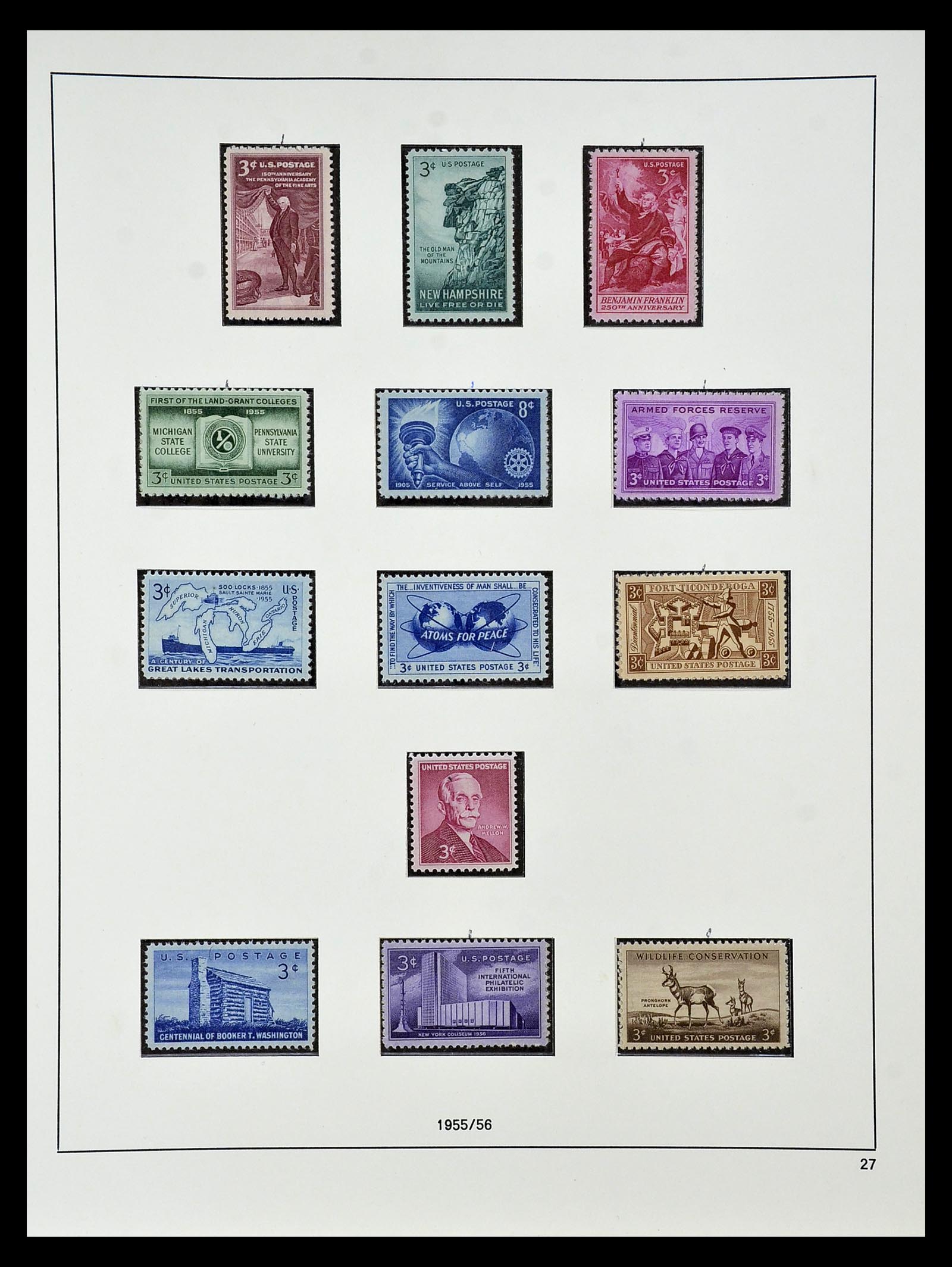 34927 046 - Postzegelverzameling 34927 USA 1869-1990.