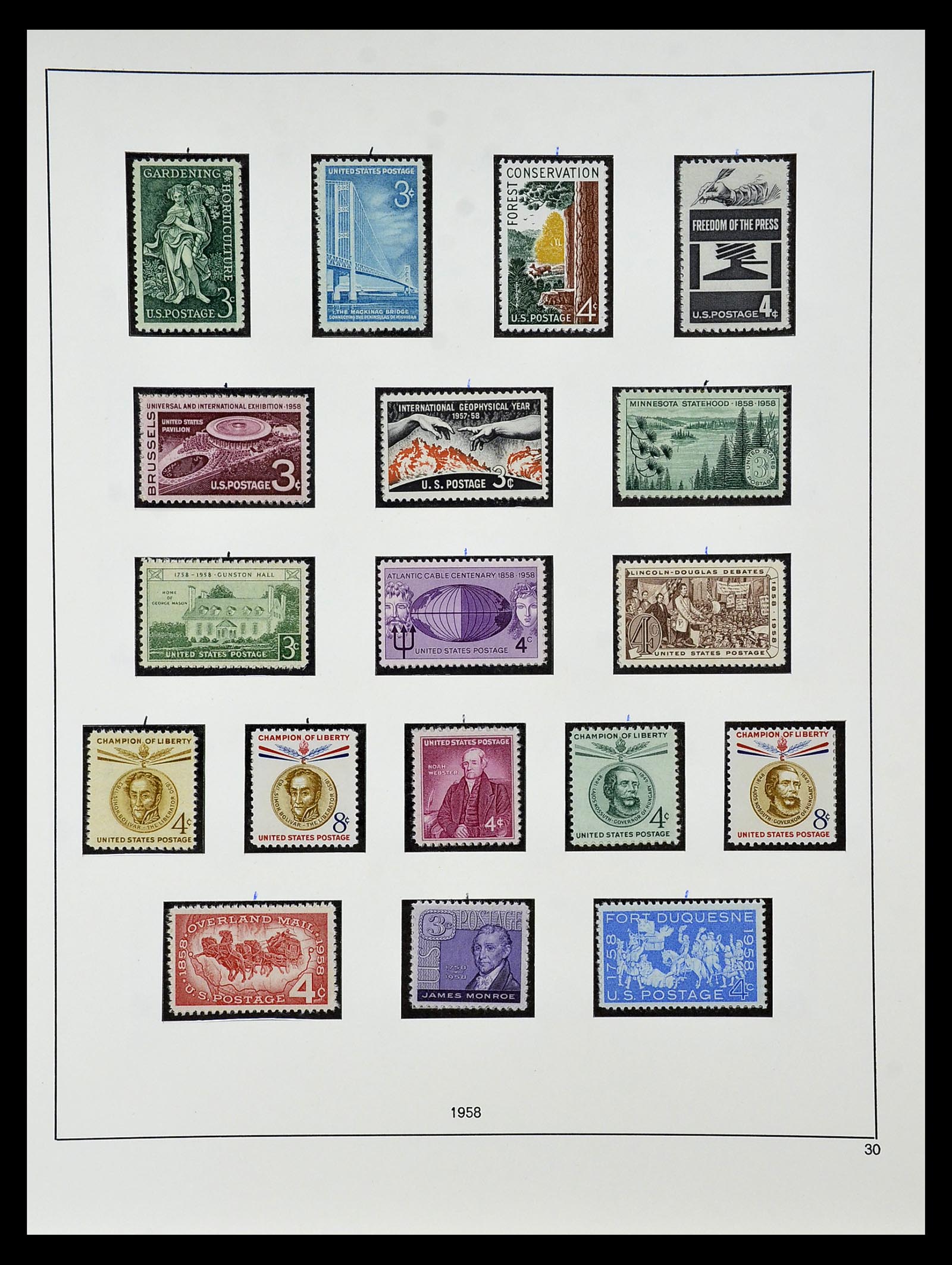 34927 049 - Postzegelverzameling 34927 USA 1869-1990.