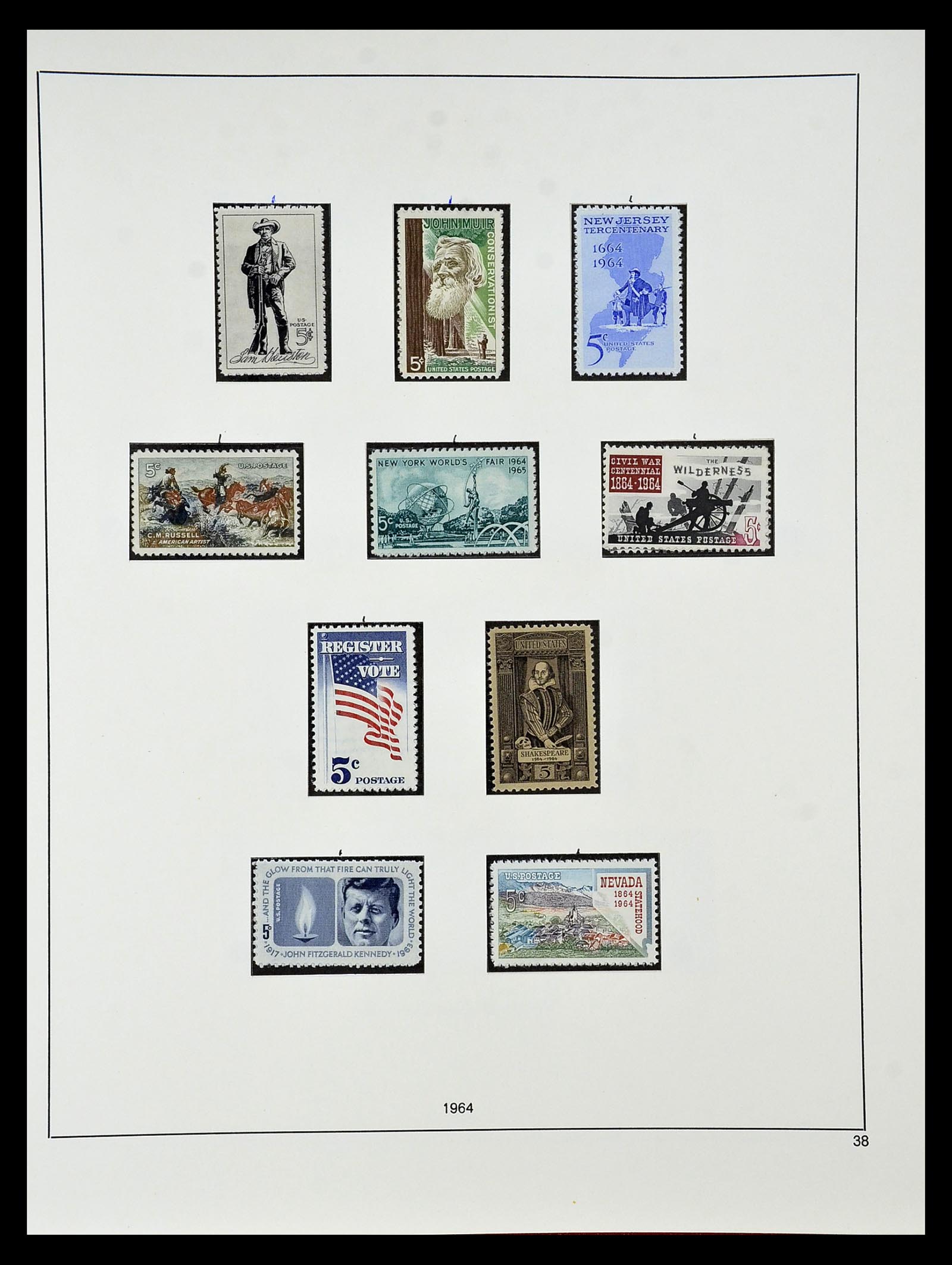 34927 057 - Postzegelverzameling 34927 USA 1869-1990.