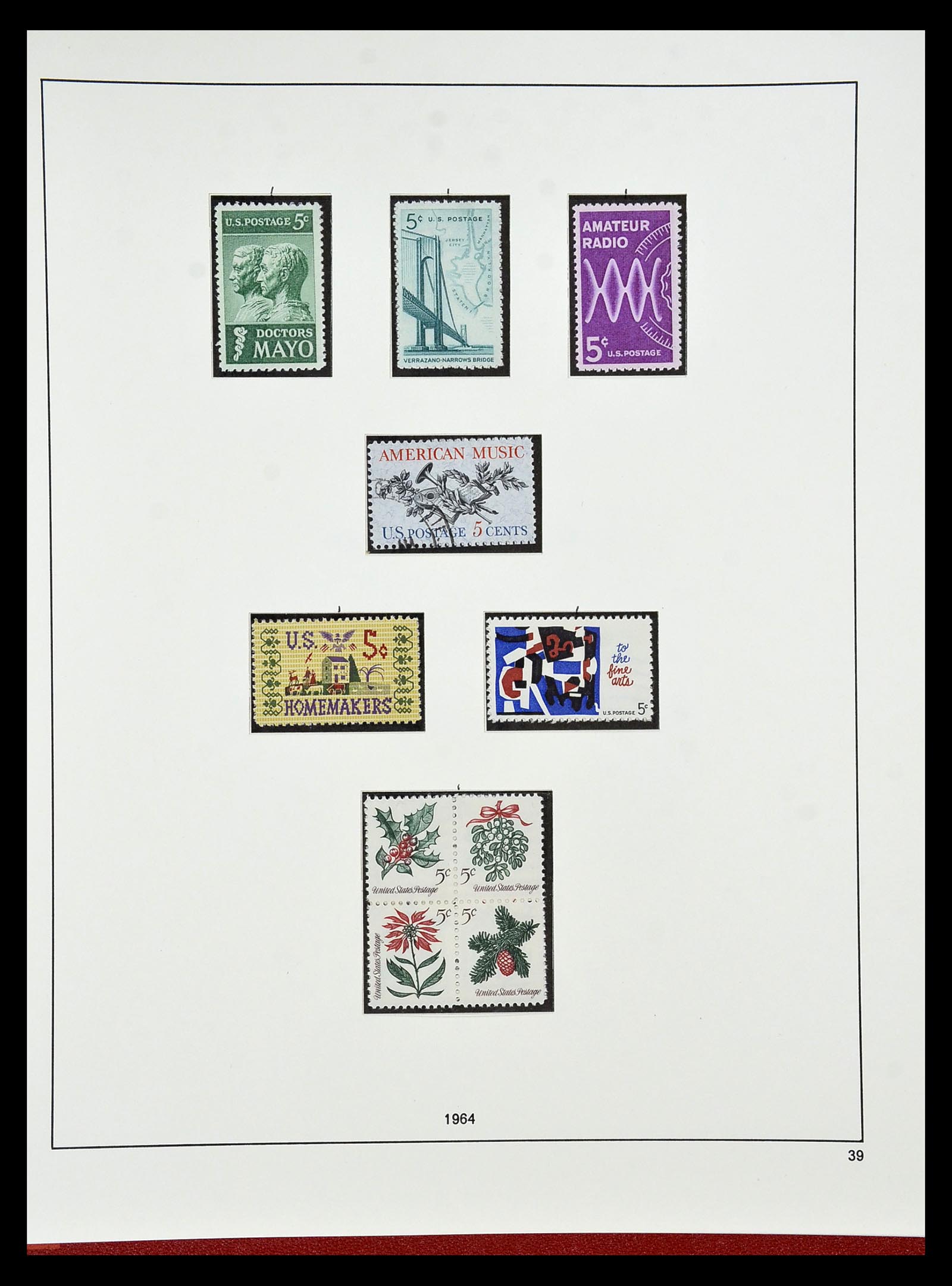 34927 058 - Postzegelverzameling 34927 USA 1869-1990.
