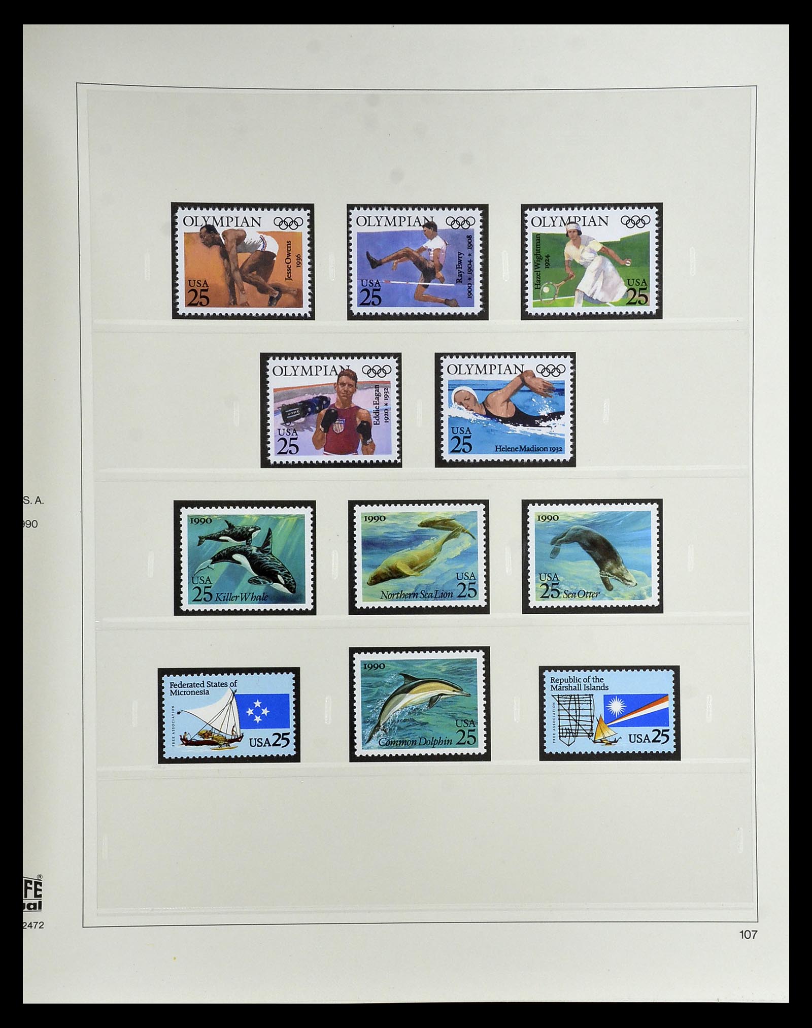 34927 221 - Postzegelverzameling 34927 USA 1869-1990.