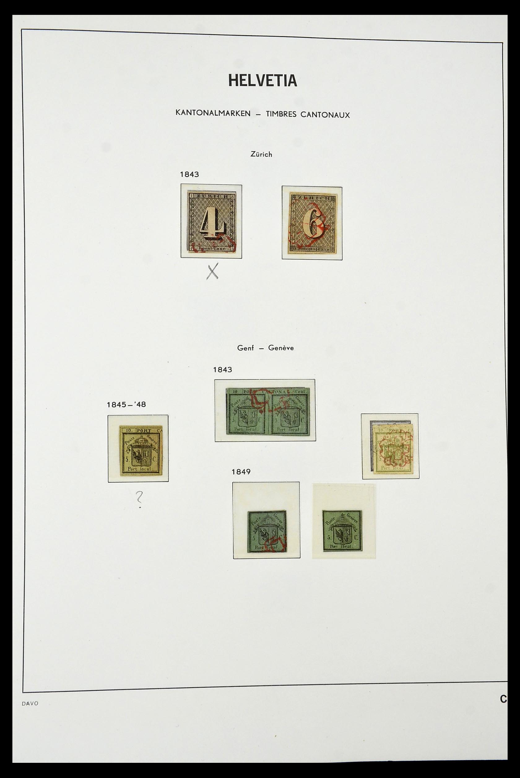 34930 001 - Stamp Collection 34930 Switzerland 1843-2012.