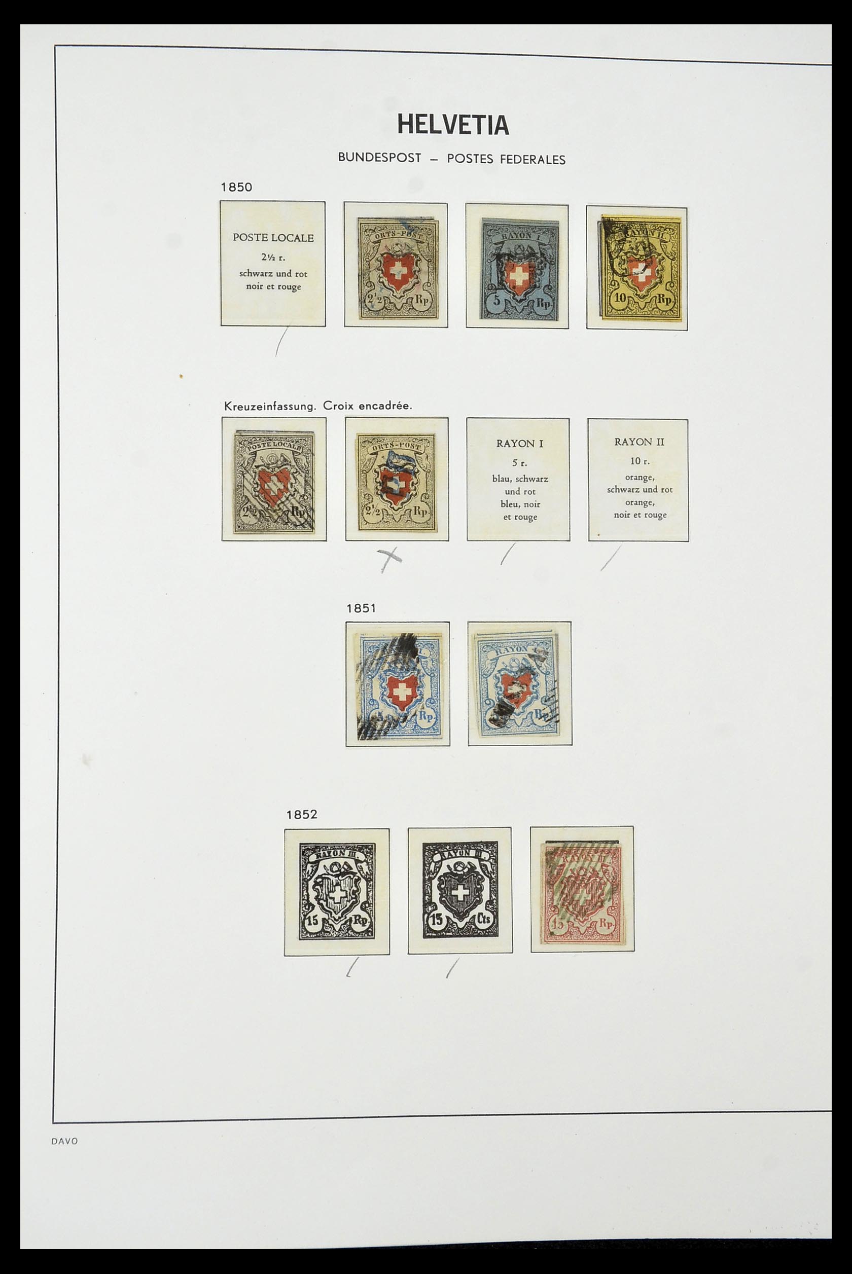 34930 003 - Stamp Collection 34930 Switzerland 1843-2012.