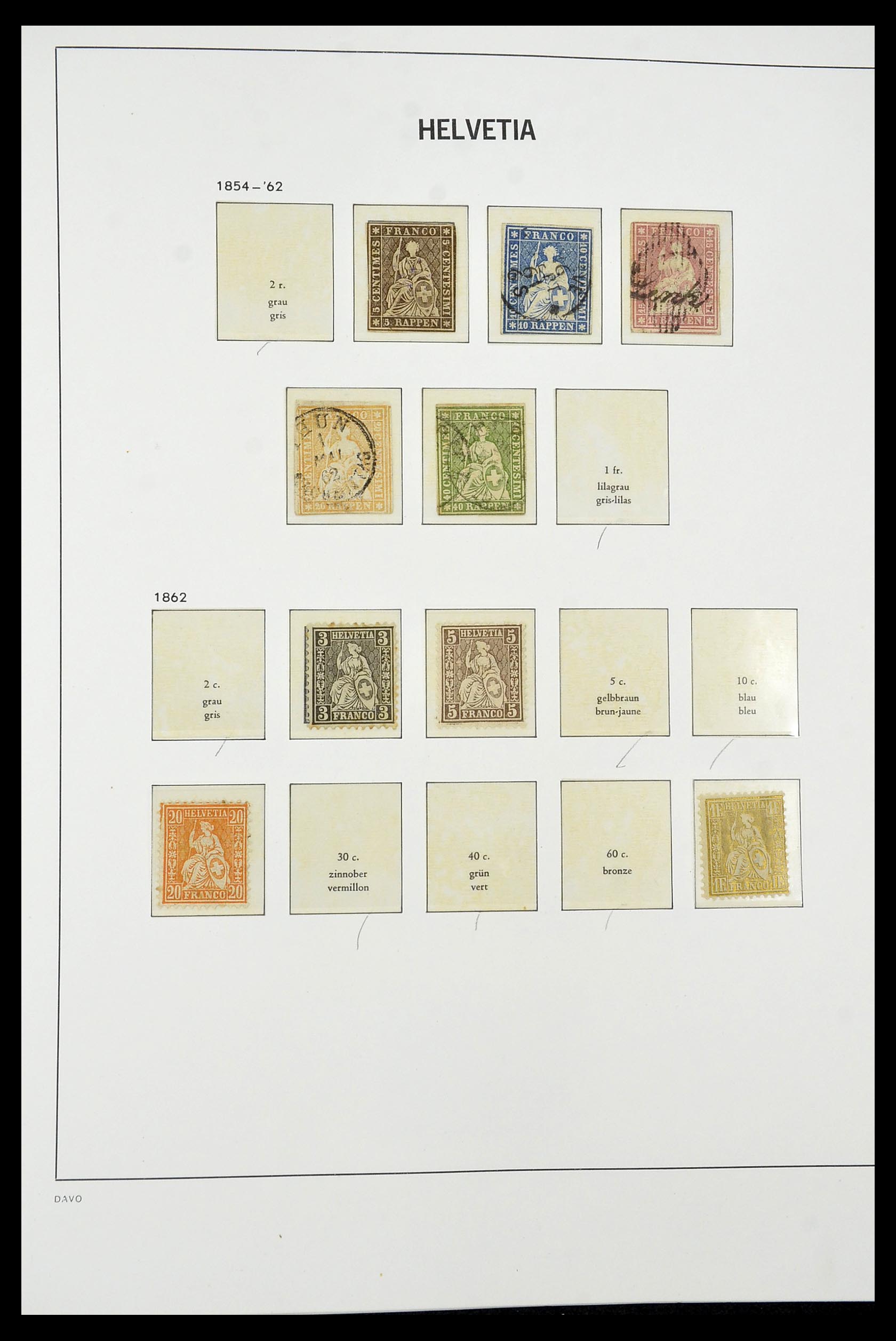 34930 004 - Stamp Collection 34930 Switzerland 1843-2012.
