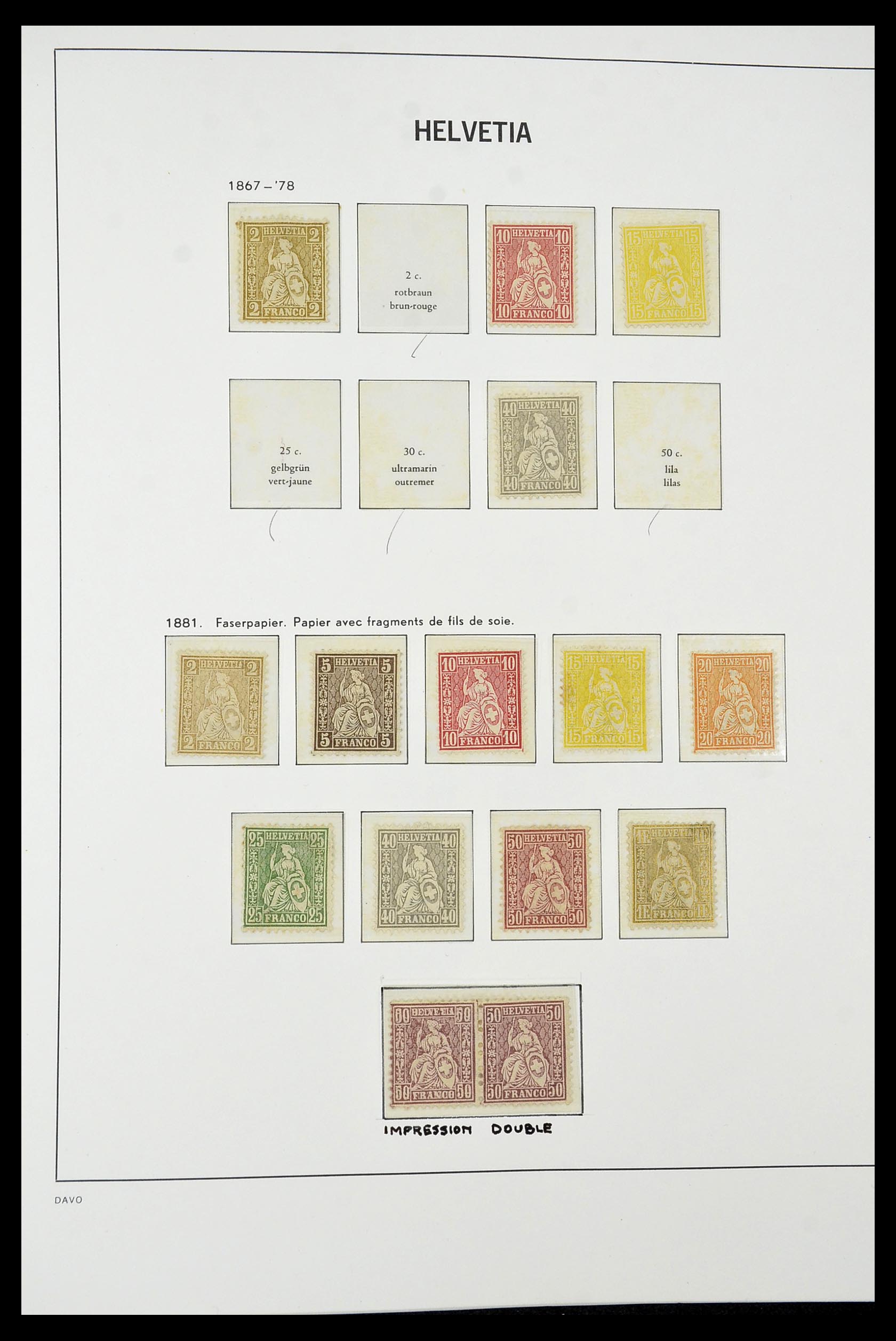 34930 005 - Stamp Collection 34930 Switzerland 1843-2012.