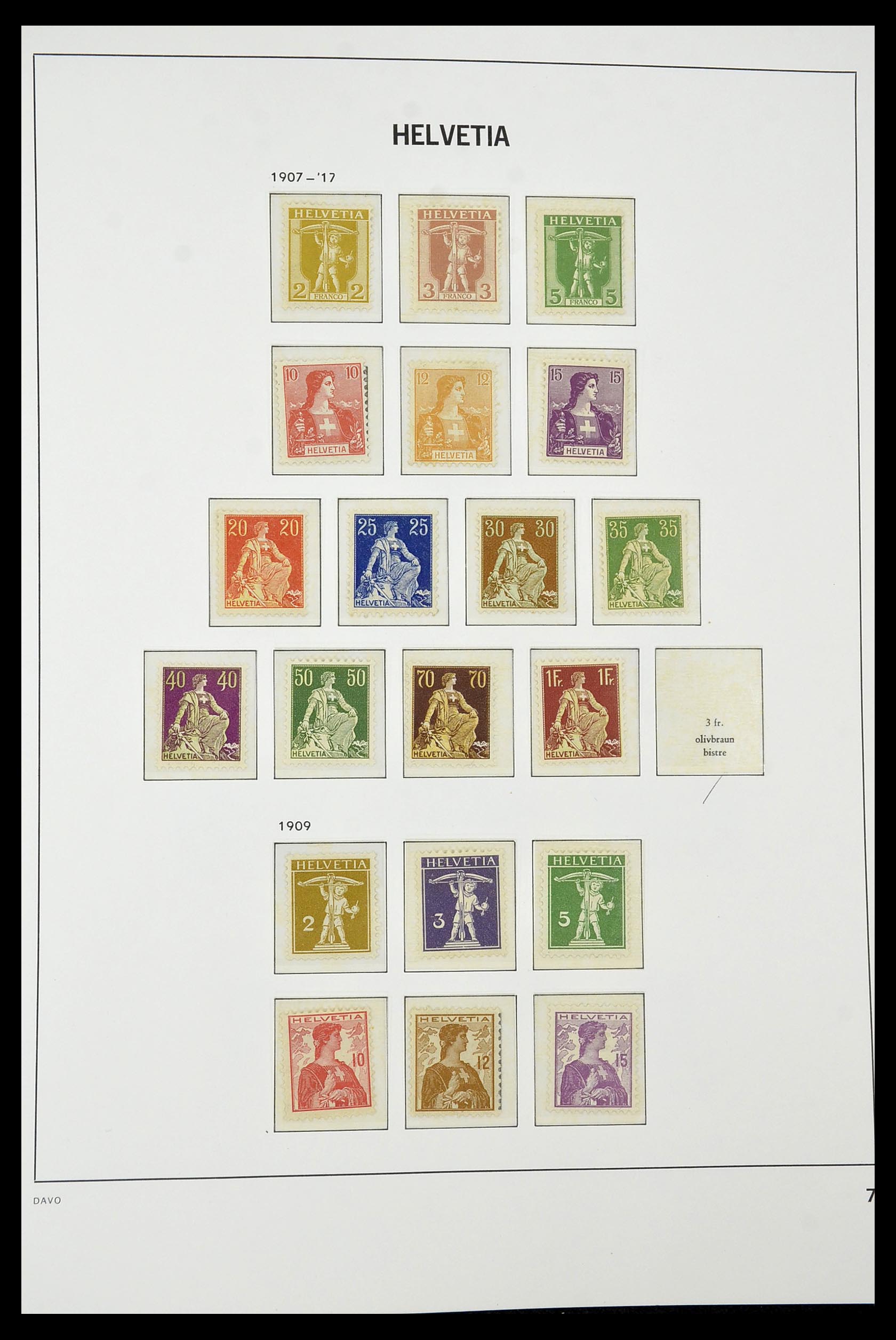 34930 009 - Stamp Collection 34930 Switzerland 1843-2012.