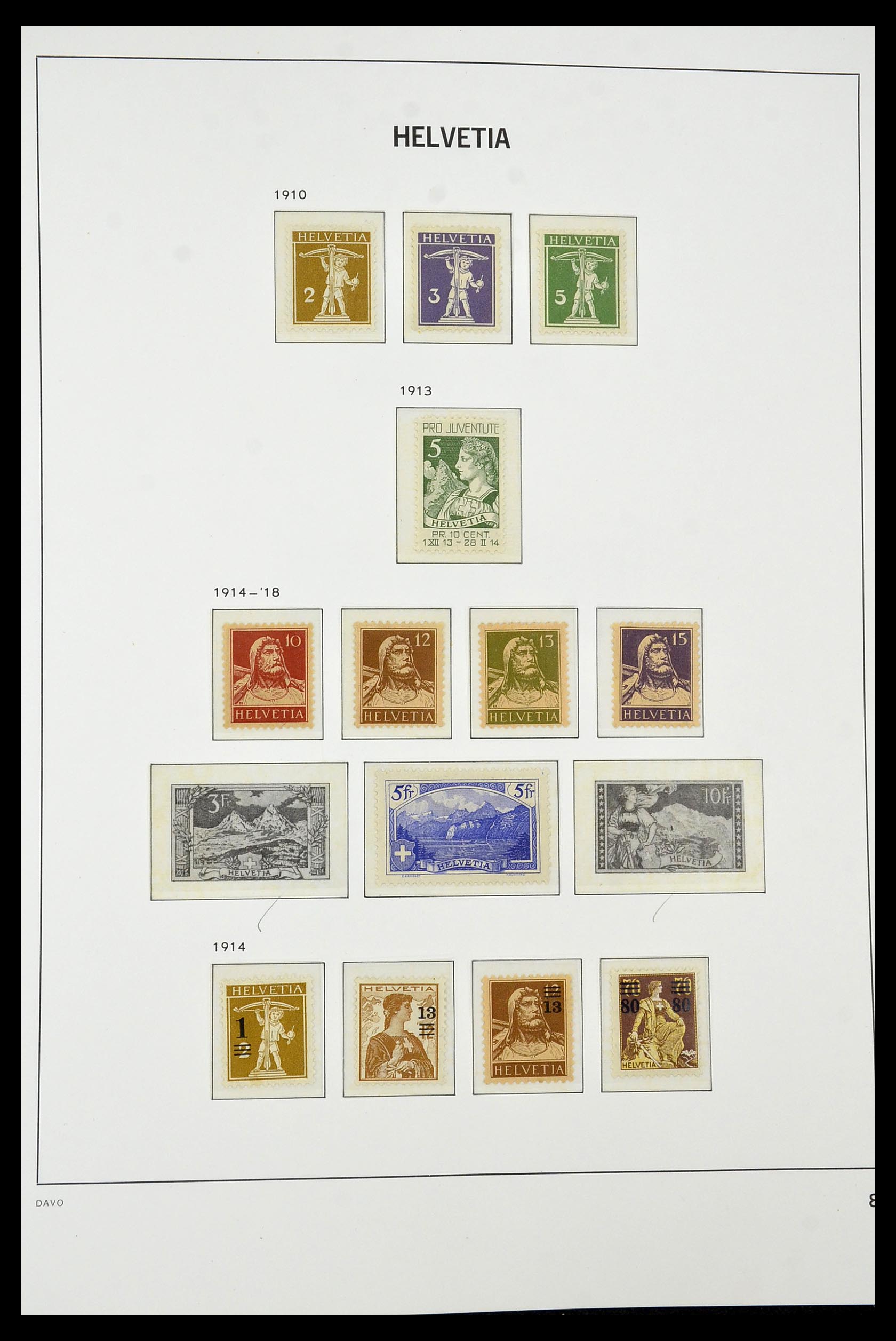34930 010 - Stamp Collection 34930 Switzerland 1843-2012.
