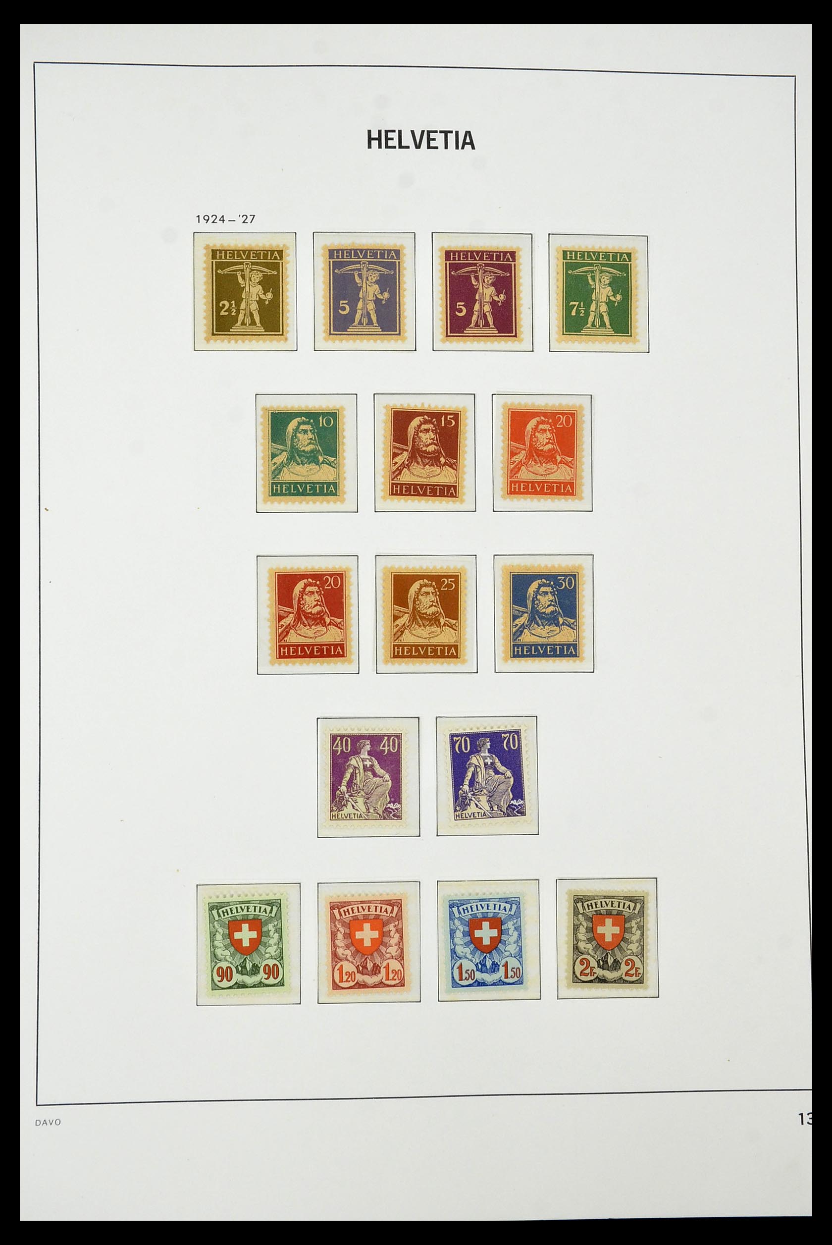 34930 015 - Stamp Collection 34930 Switzerland 1843-2012.