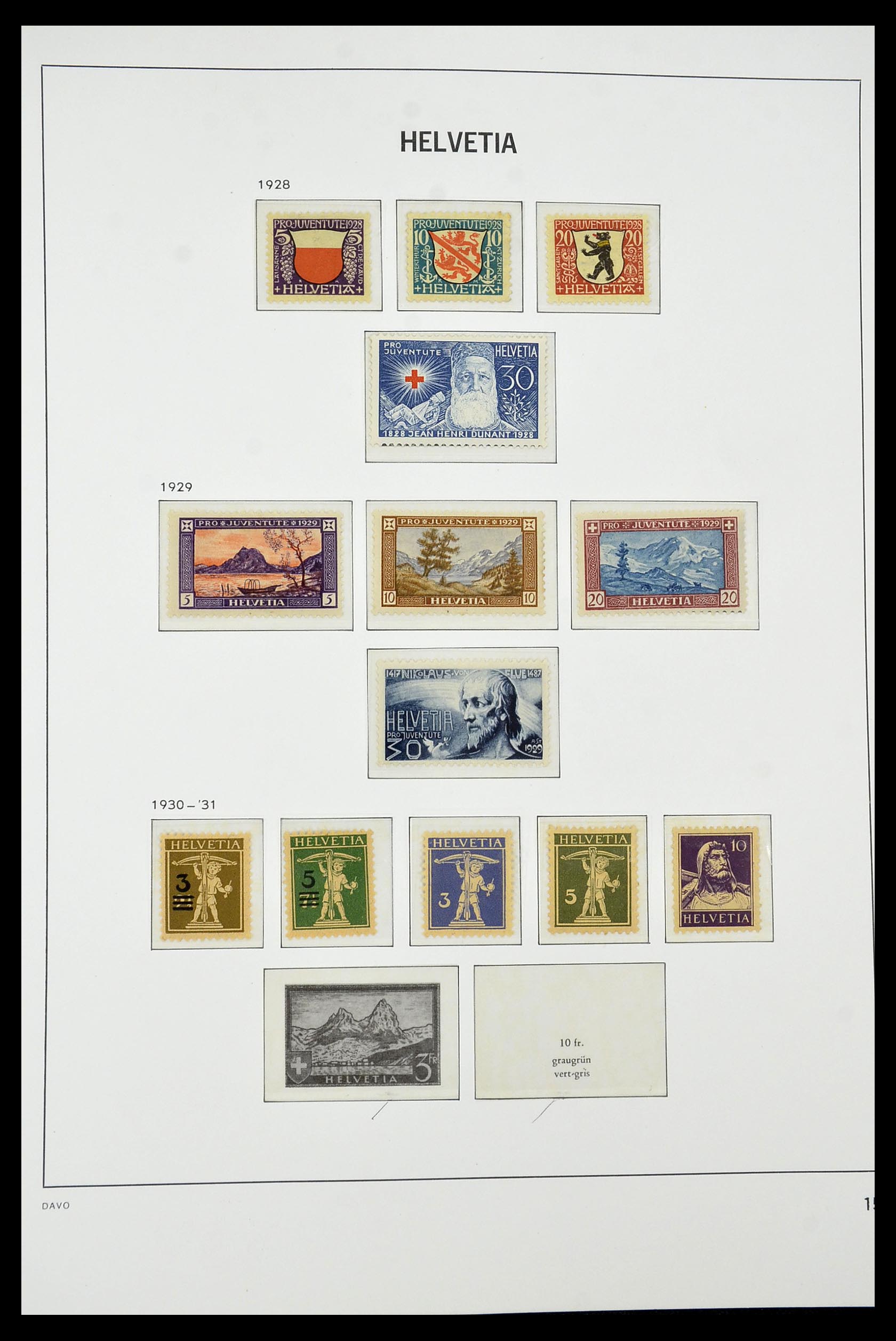 34930 017 - Stamp Collection 34930 Switzerland 1843-2012.
