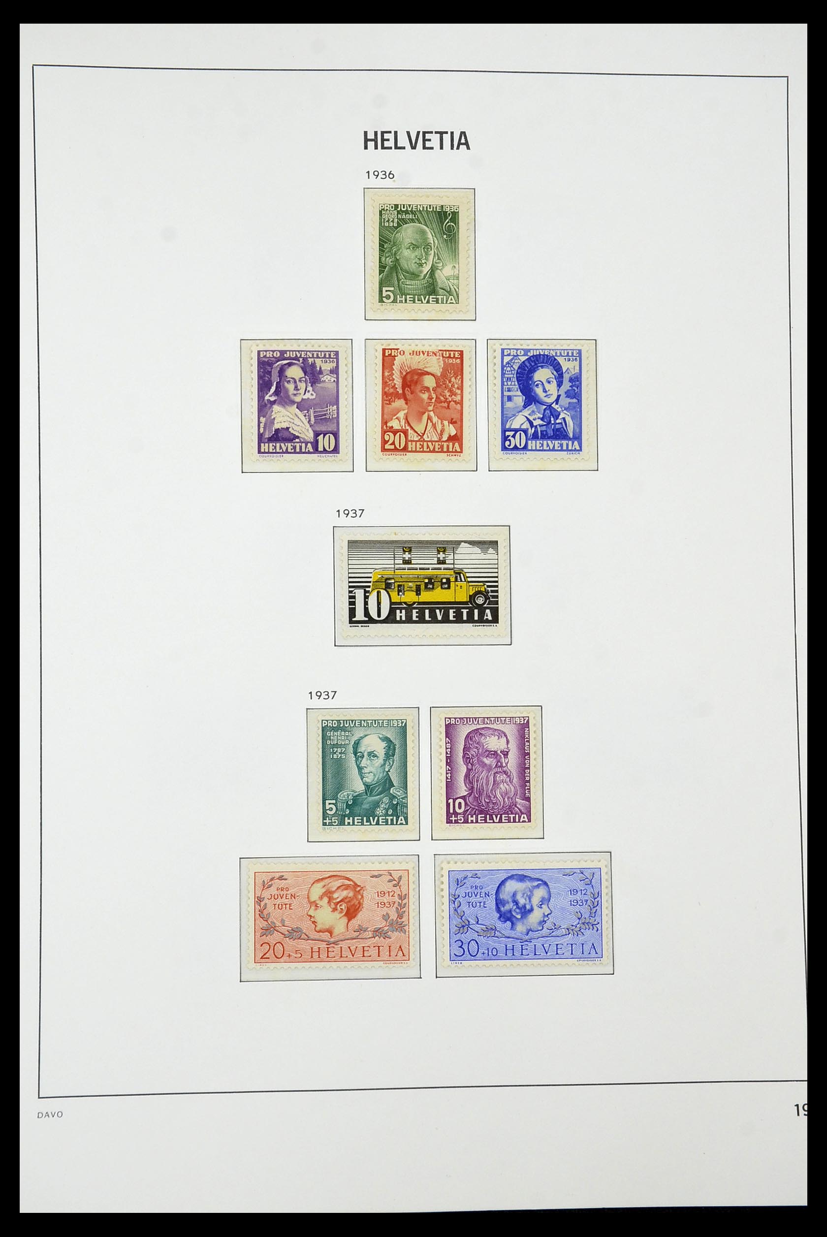 34930 021 - Stamp Collection 34930 Switzerland 1843-2012.