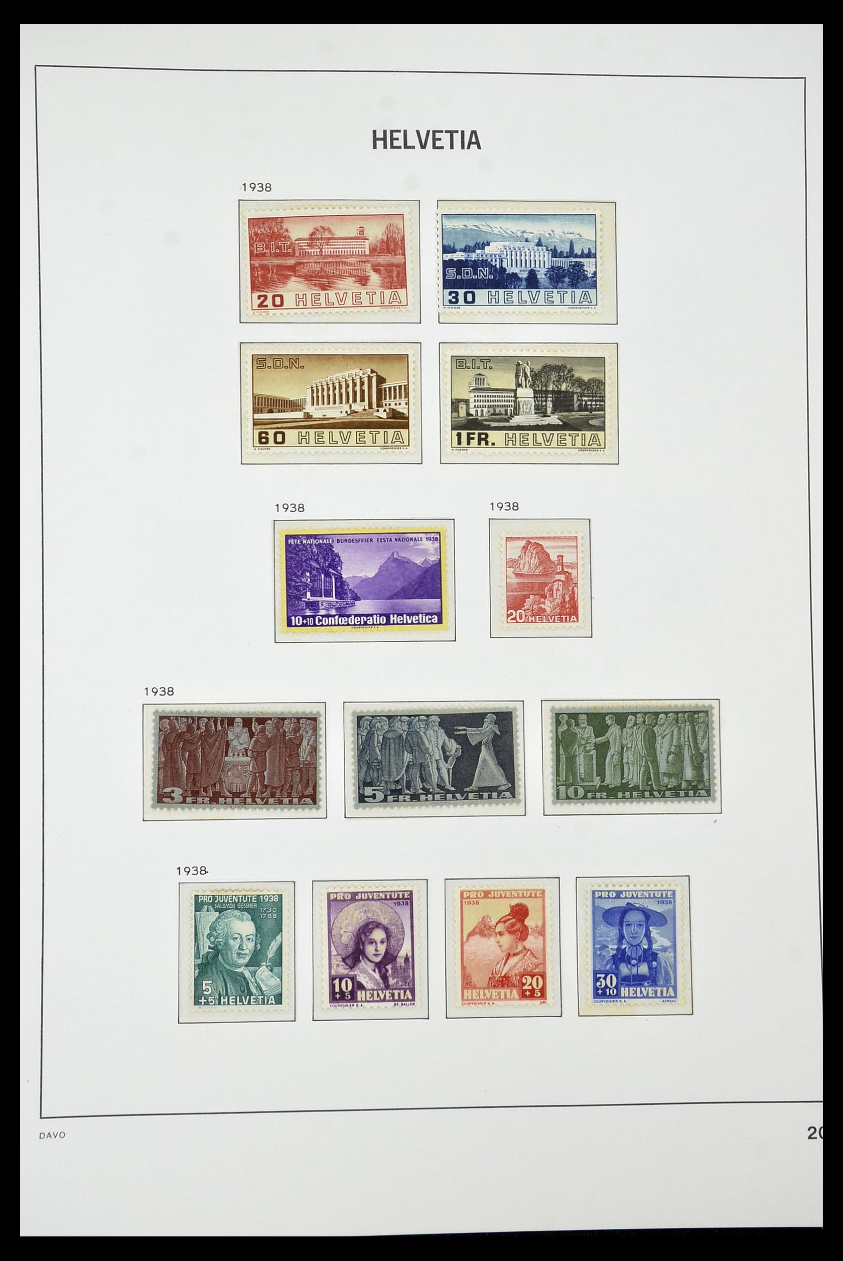 34930 022 - Stamp Collection 34930 Switzerland 1843-2012.