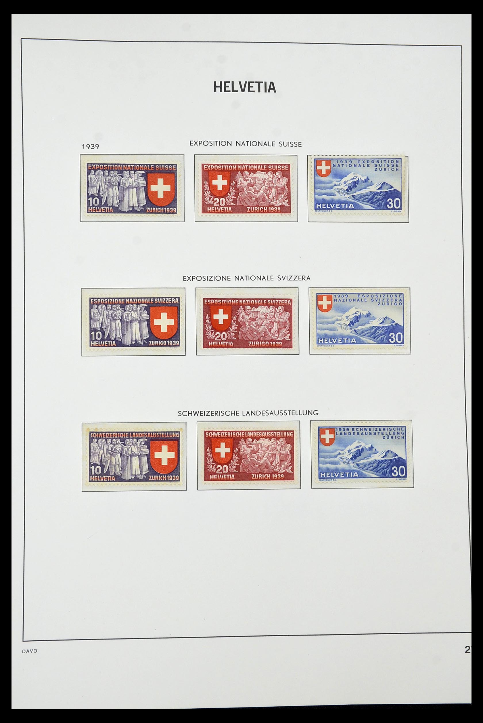 34930 023 - Stamp Collection 34930 Switzerland 1843-2012.