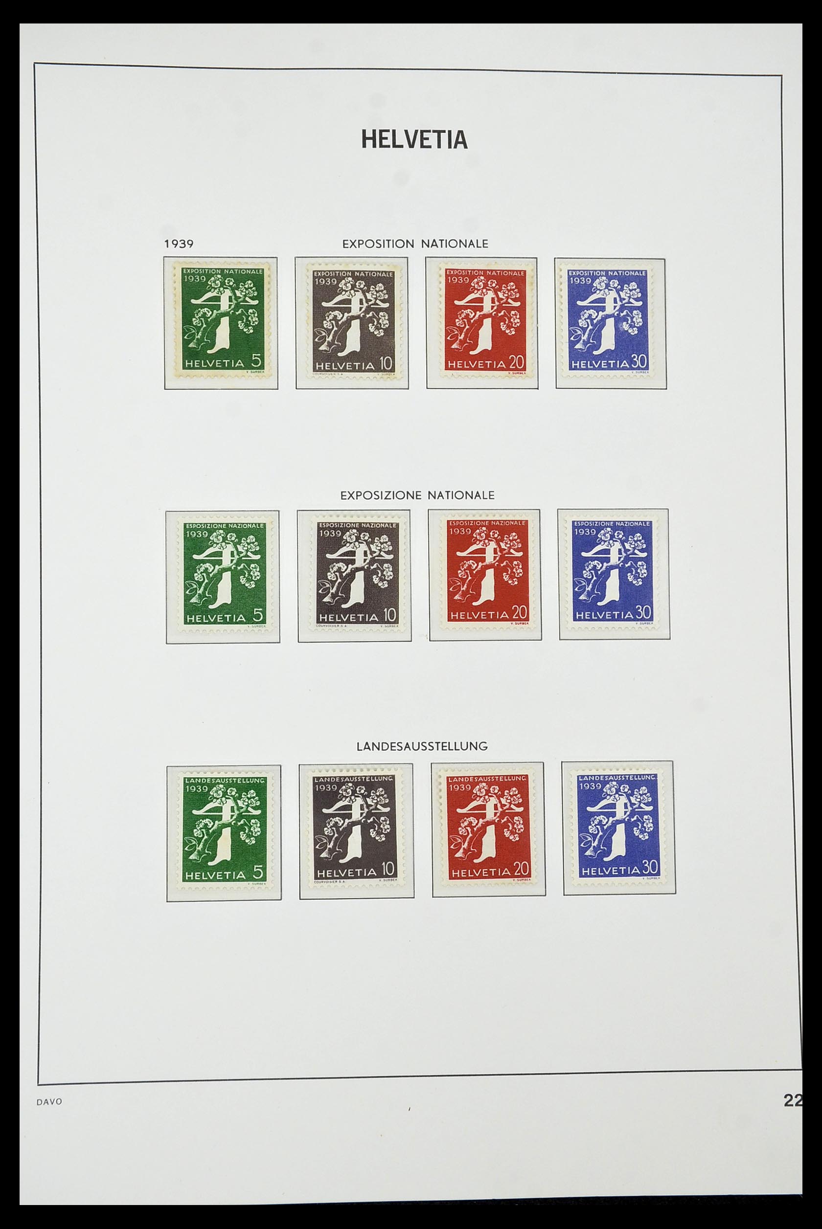 34930 024 - Stamp Collection 34930 Switzerland 1843-2012.