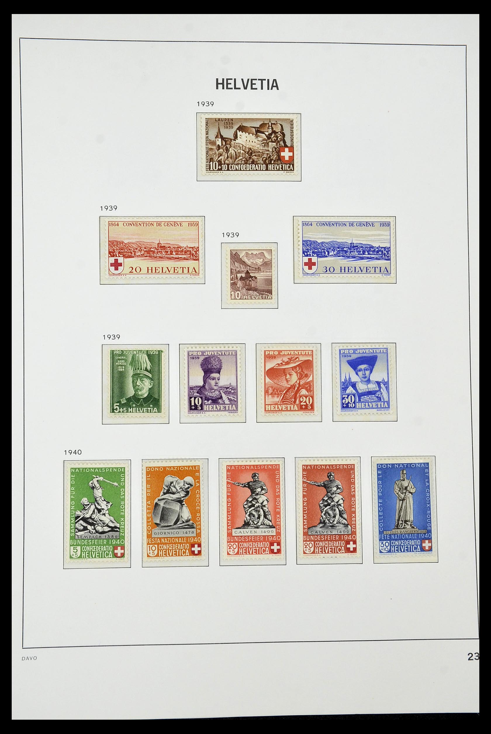 34930 025 - Stamp Collection 34930 Switzerland 1843-2012.