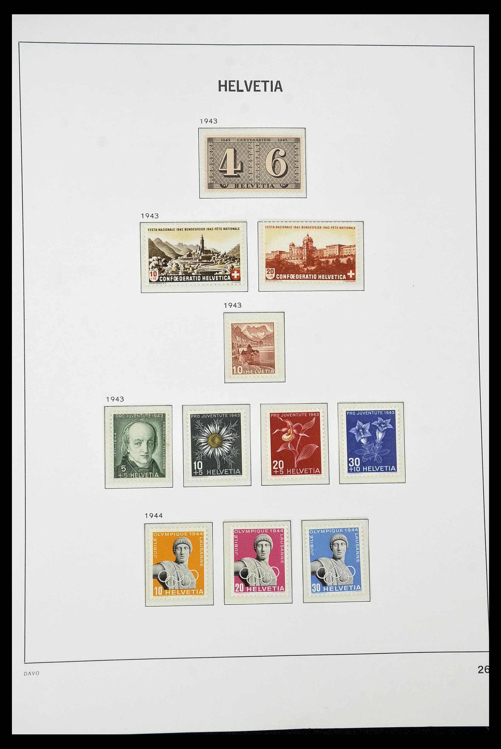 34930 028 - Stamp Collection 34930 Switzerland 1843-2012.
