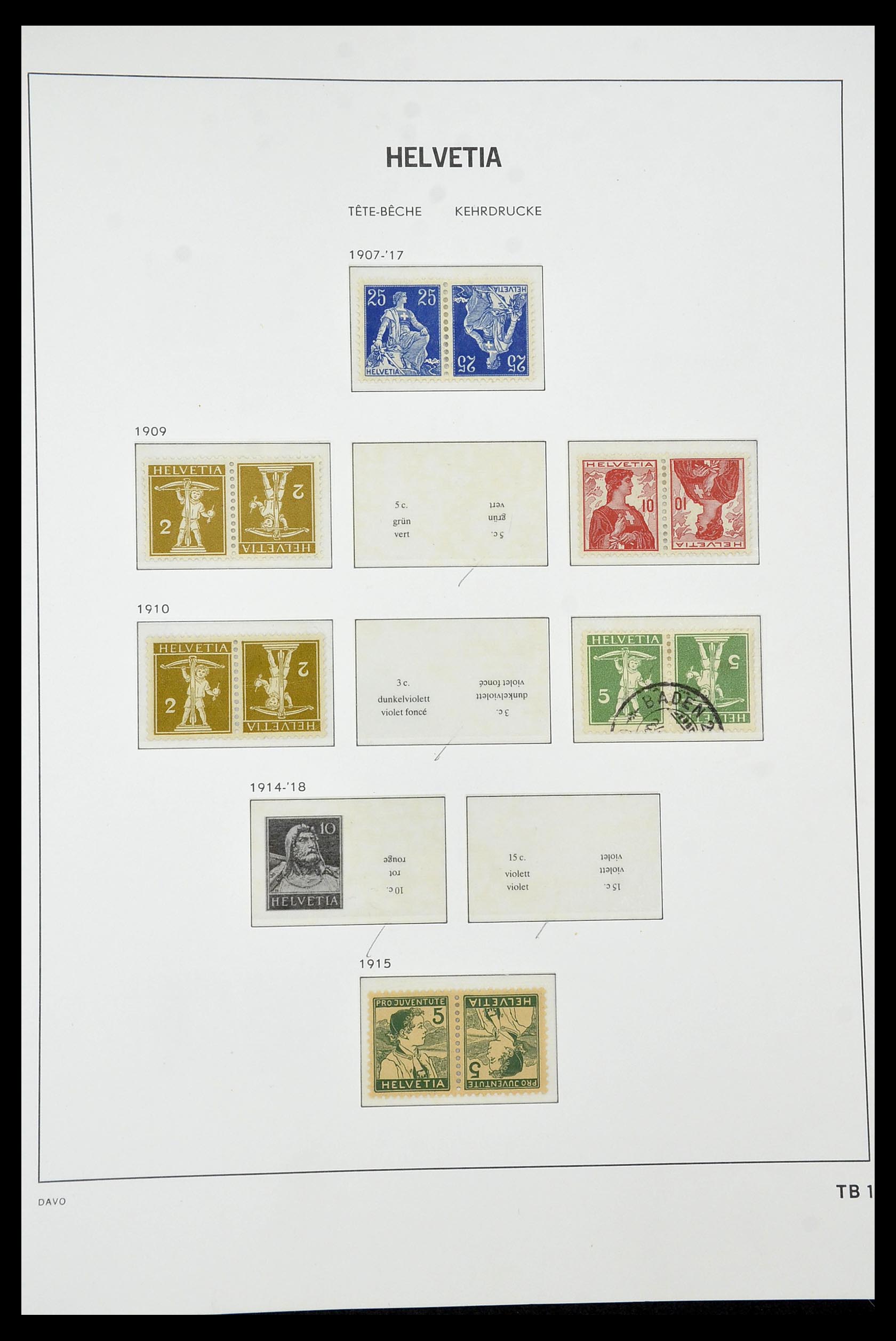 34930 034 - Stamp Collection 34930 Switzerland 1843-2012.