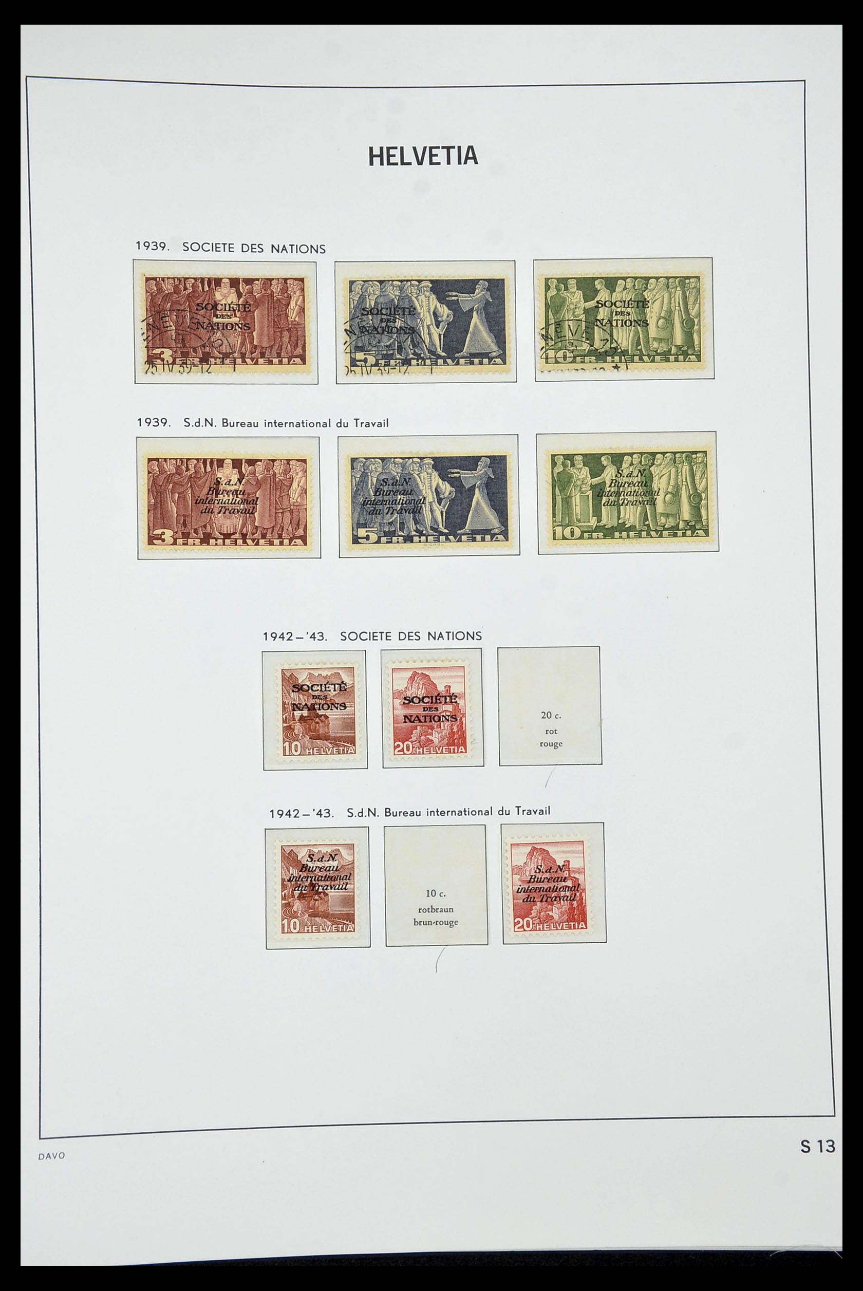 34930 061 - Stamp Collection 34930 Switzerland 1843-2012.