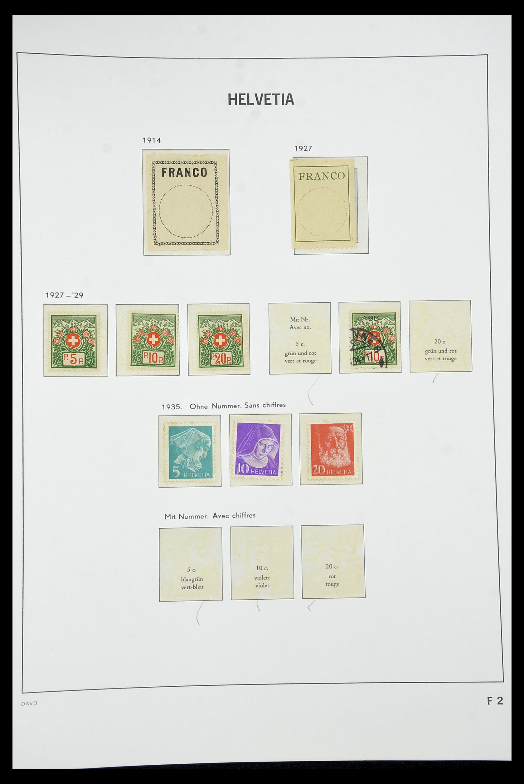 34930 067 - Stamp Collection 34930 Switzerland 1843-2012.