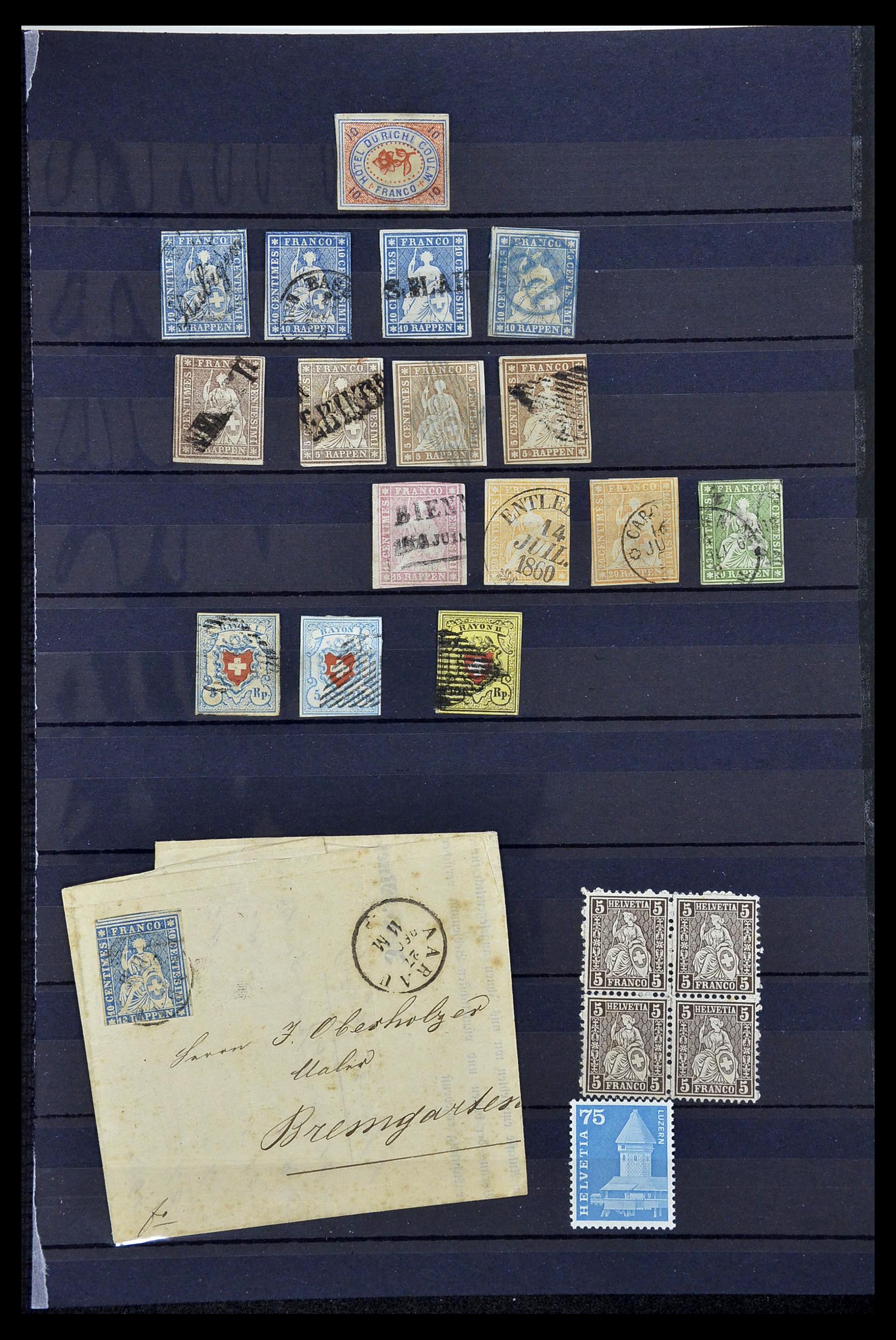 34930 073 - Stamp Collection 34930 Switzerland 1843-2012.