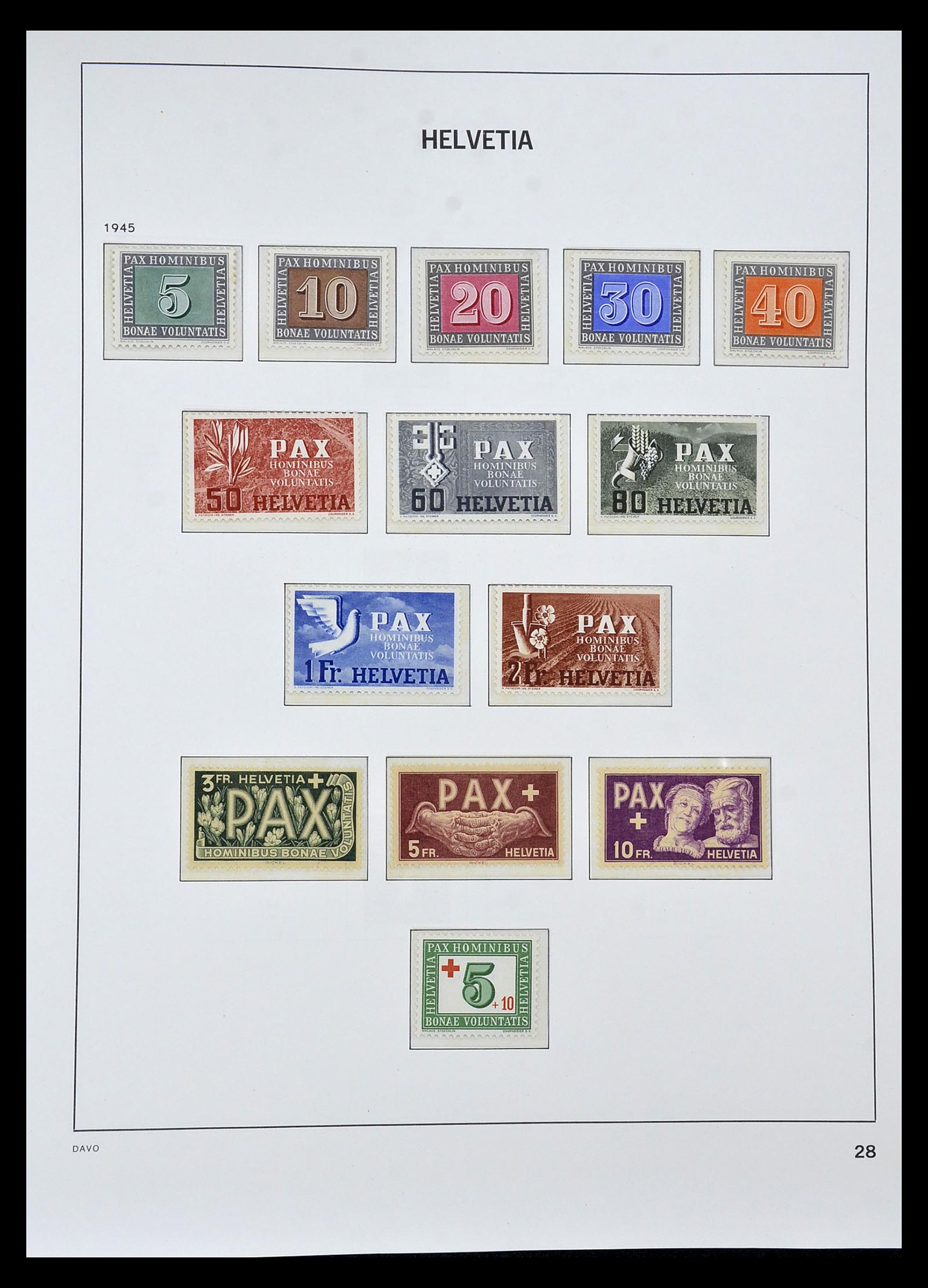 34930 075 - Stamp Collection 34930 Switzerland 1843-2012.