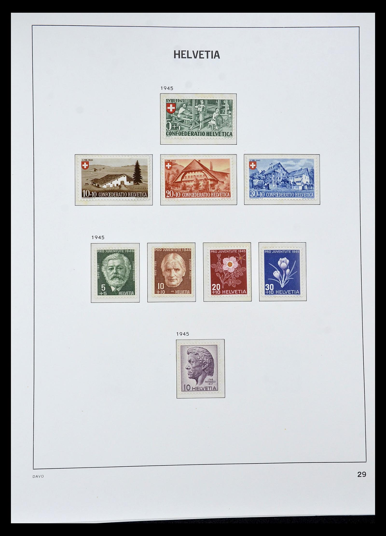 34930 076 - Stamp Collection 34930 Switzerland 1843-2012.
