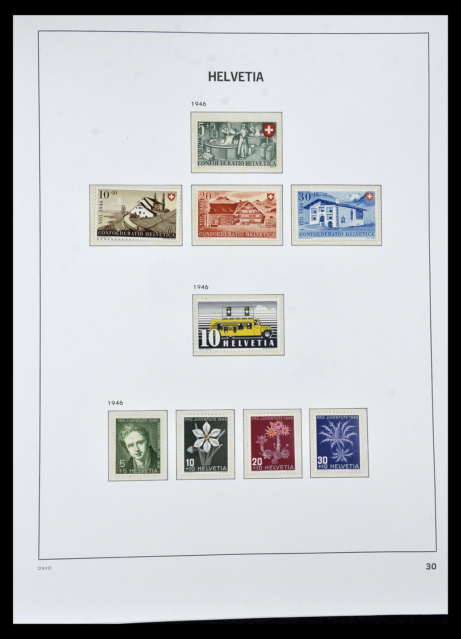 34930 077 - Stamp Collection 34930 Switzerland 1843-2012.