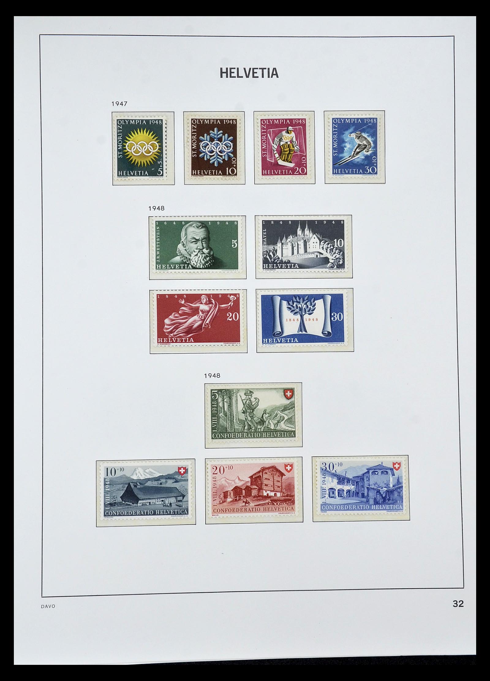 34930 079 - Stamp Collection 34930 Switzerland 1843-2012.