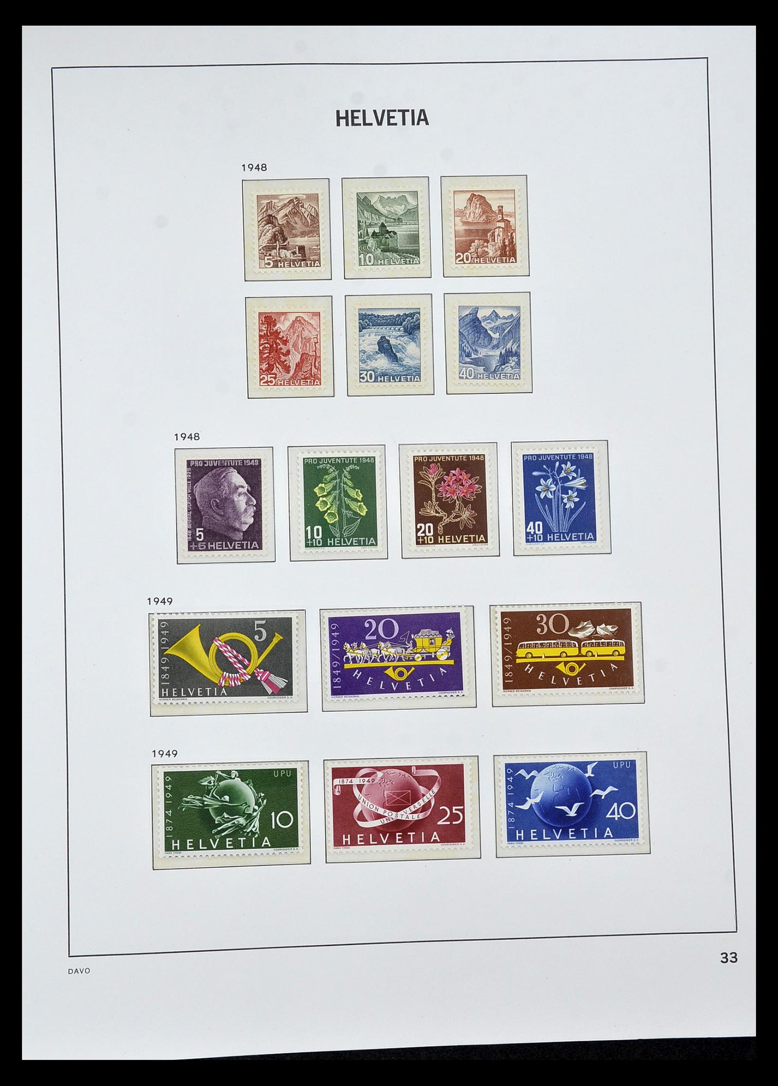 34930 080 - Stamp Collection 34930 Switzerland 1843-2012.