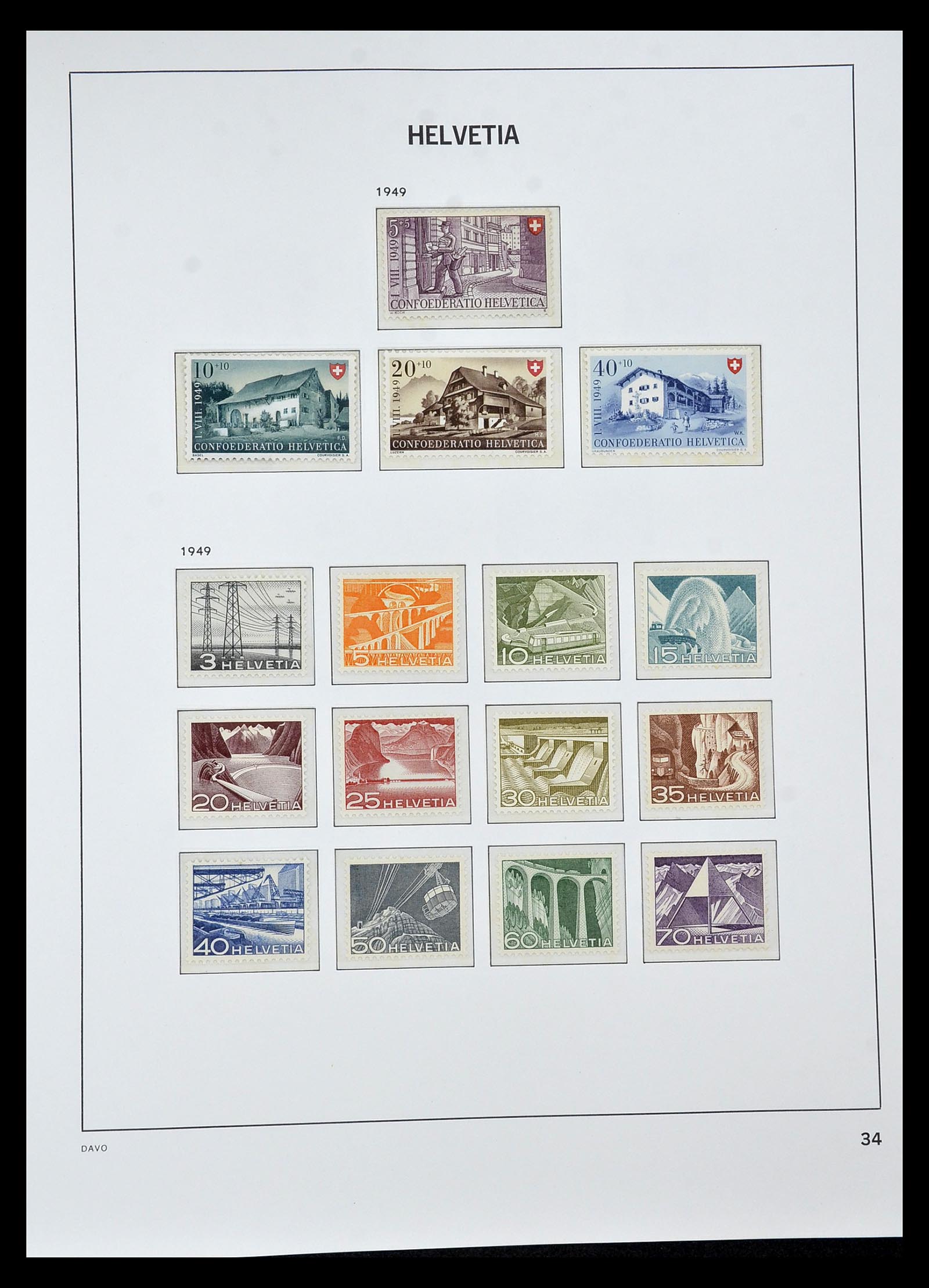34930 081 - Stamp Collection 34930 Switzerland 1843-2012.