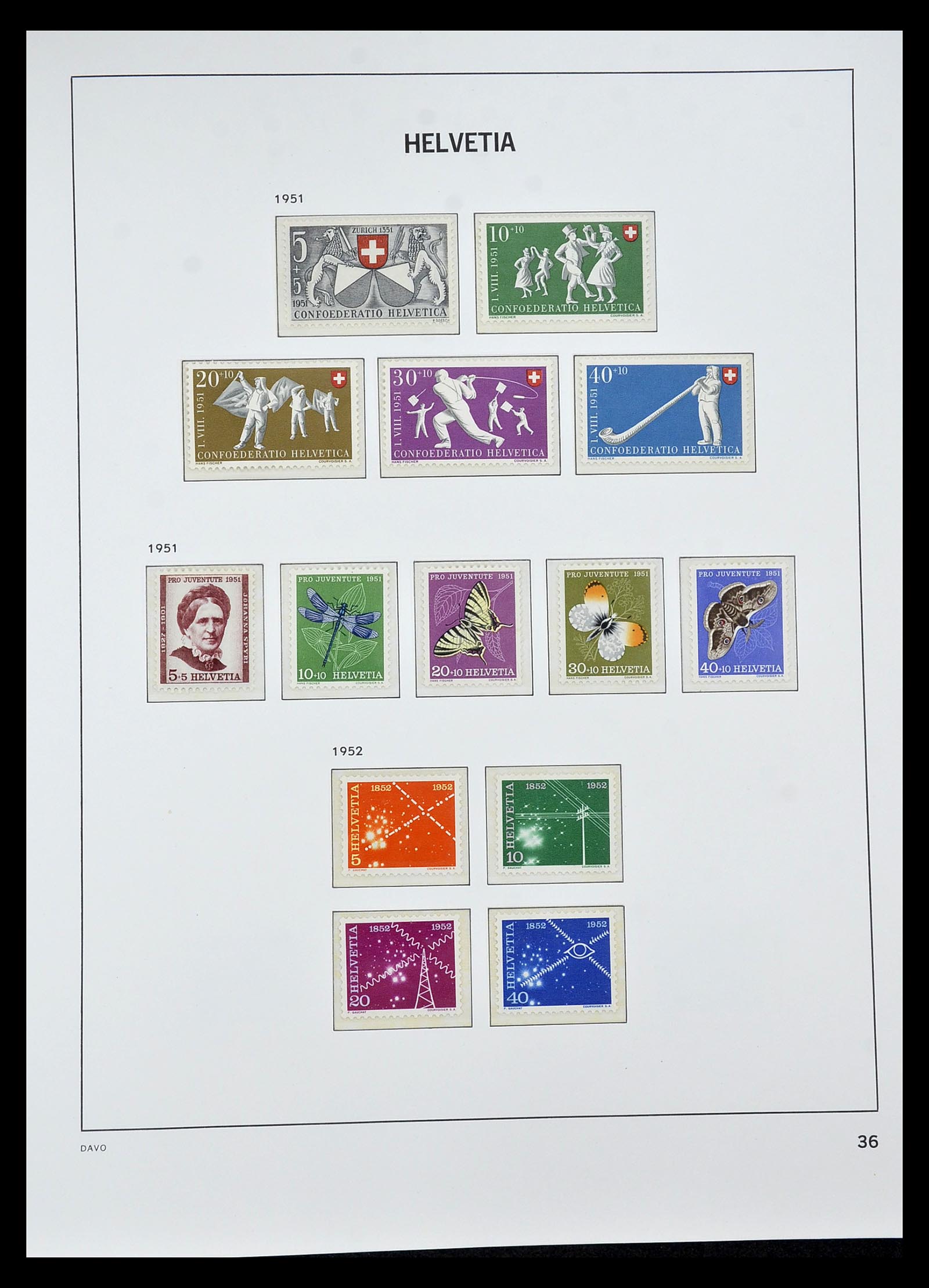 34930 083 - Stamp Collection 34930 Switzerland 1843-2012.