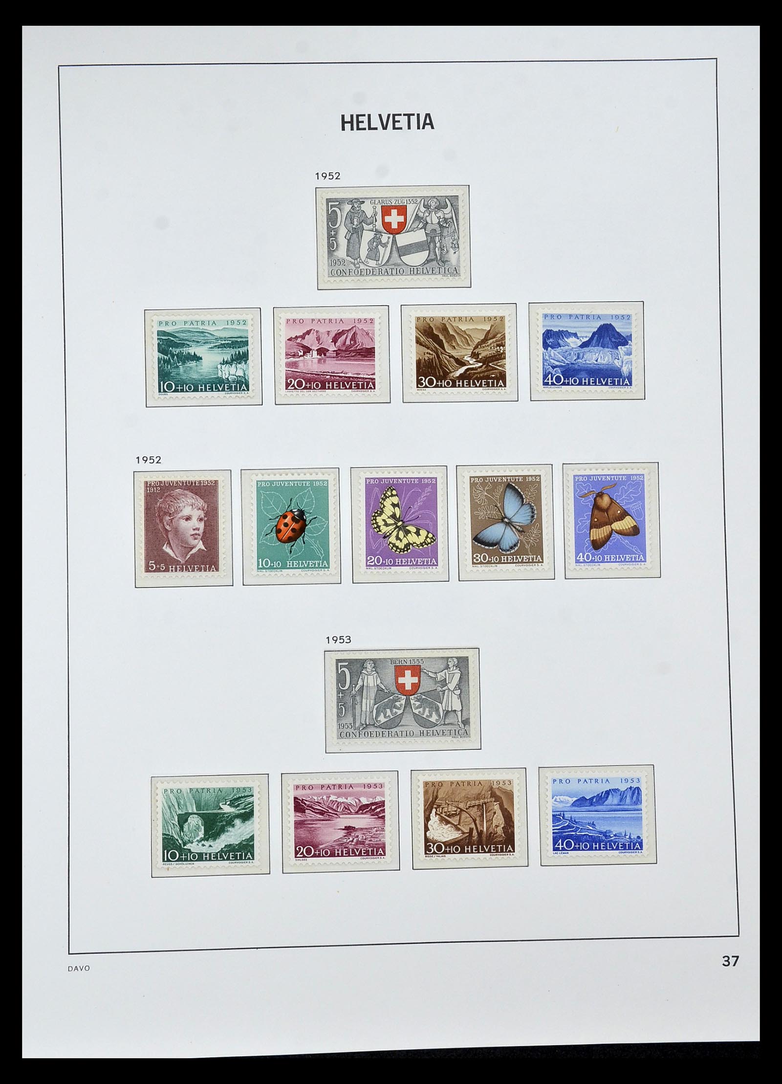 34930 084 - Stamp Collection 34930 Switzerland 1843-2012.