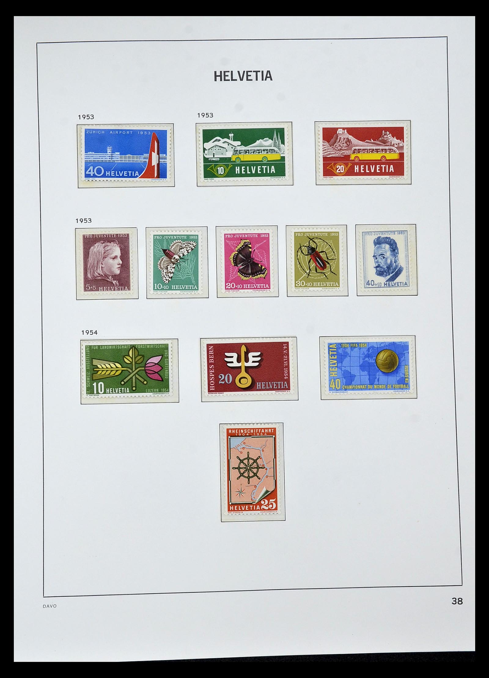 34930 085 - Stamp Collection 34930 Switzerland 1843-2012.