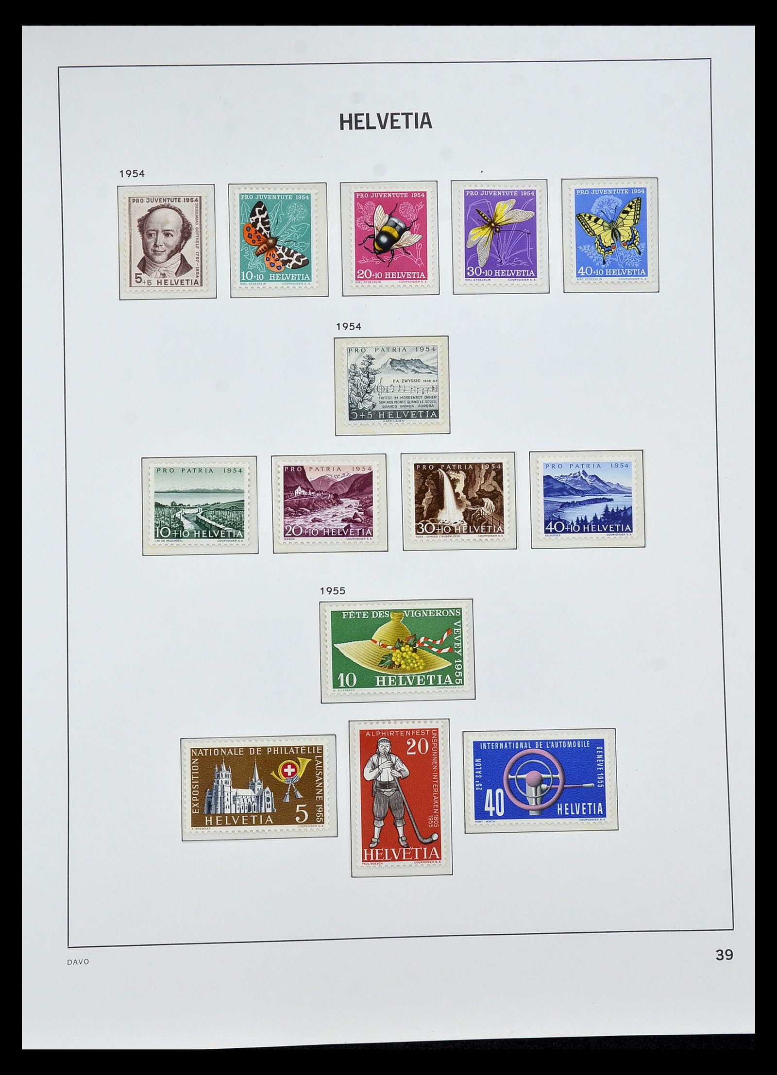 34930 086 - Stamp Collection 34930 Switzerland 1843-2012.