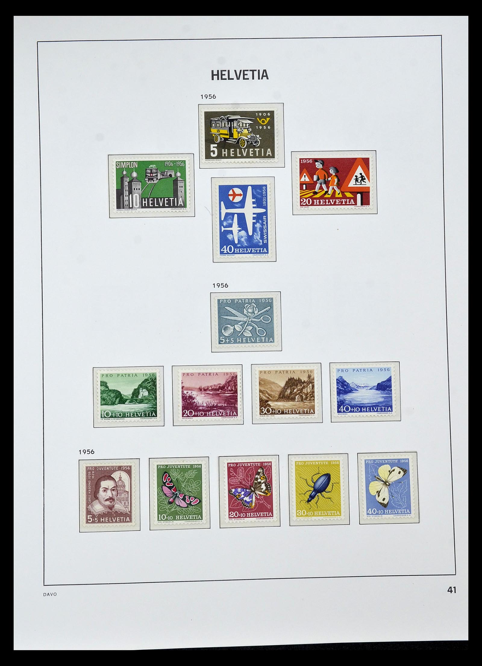 34930 088 - Stamp Collection 34930 Switzerland 1843-2012.