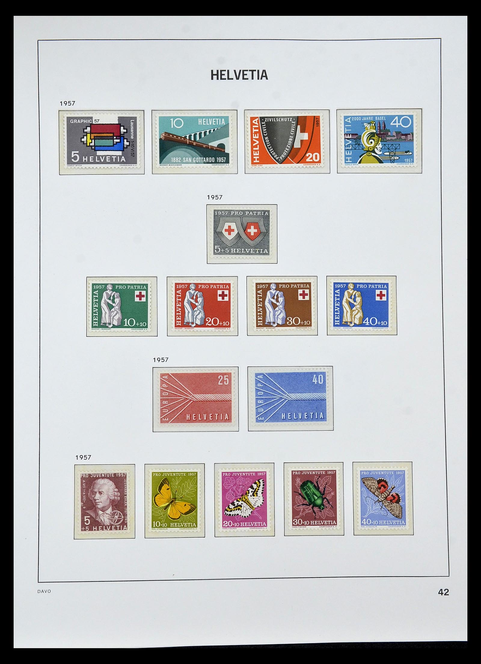 34930 089 - Stamp Collection 34930 Switzerland 1843-2012.