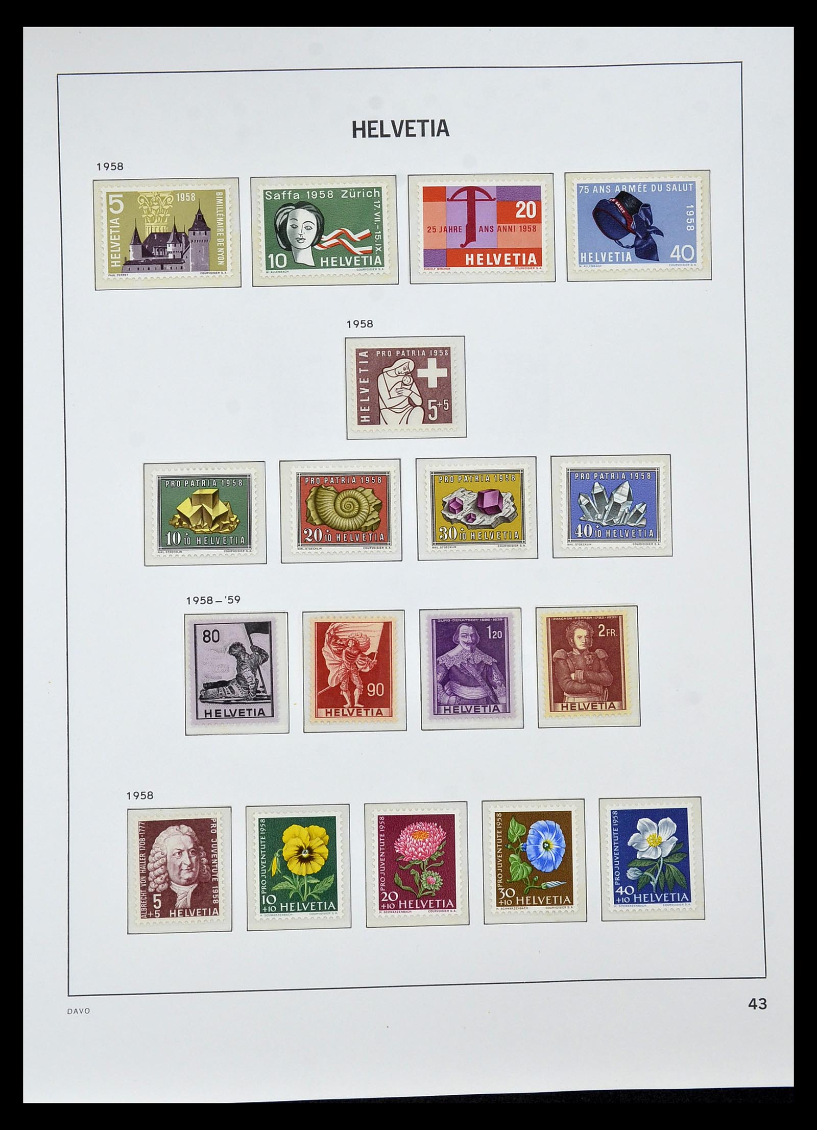 34930 090 - Stamp Collection 34930 Switzerland 1843-2012.