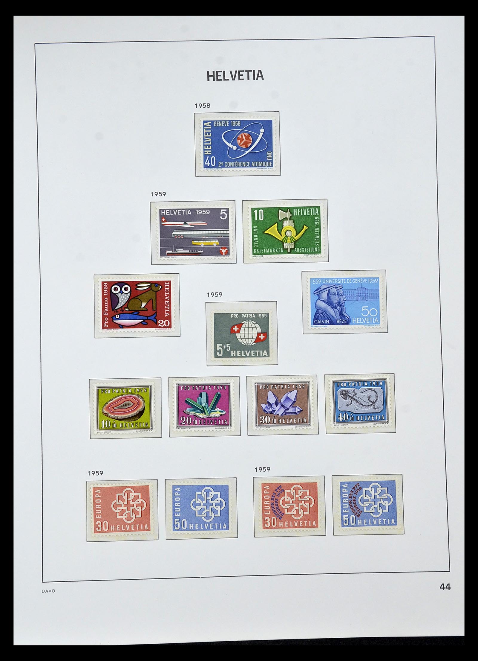 34930 091 - Stamp Collection 34930 Switzerland 1843-2012.